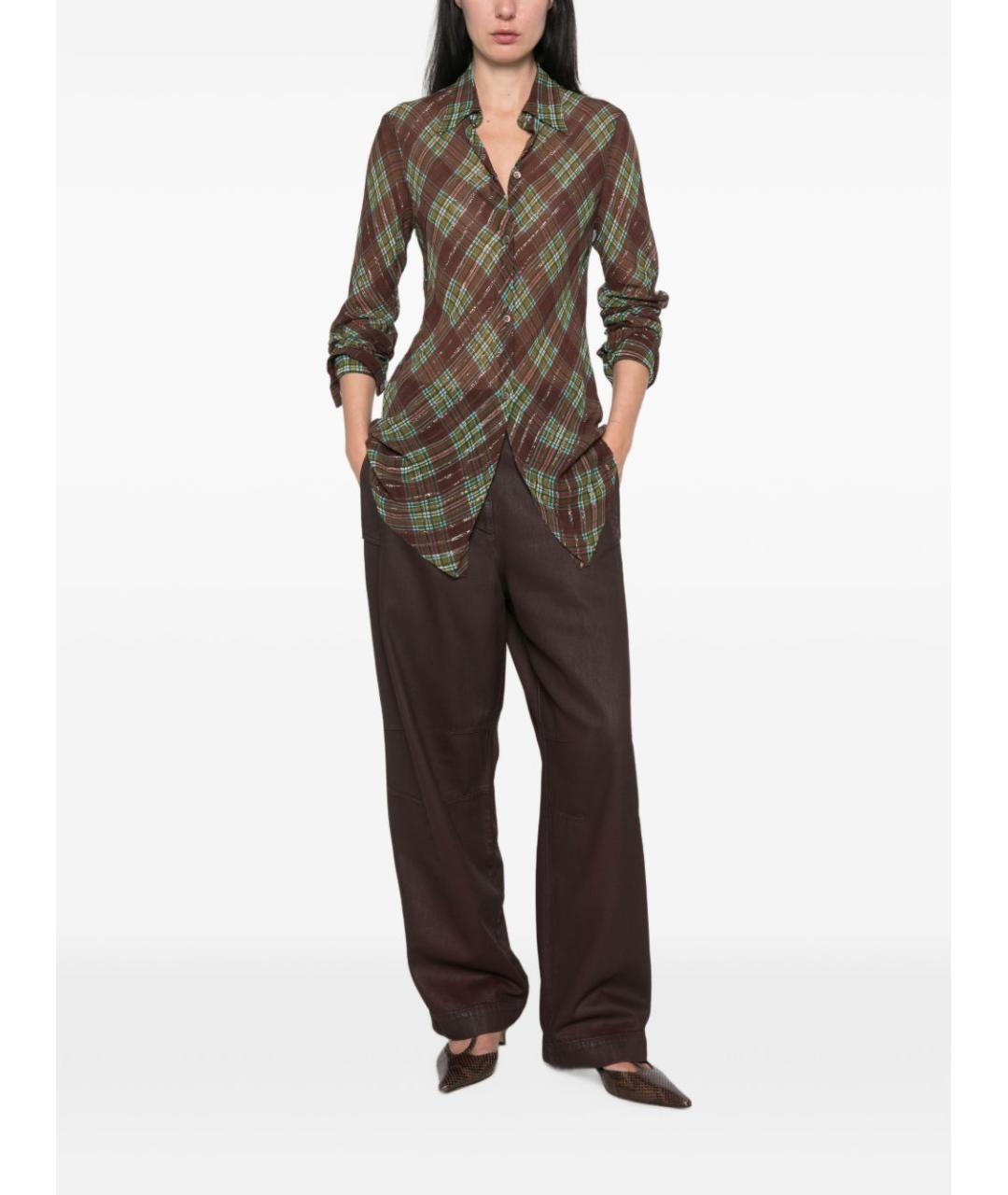 DRIES VAN NOTEN Мульти купровая рубашка, фото 5