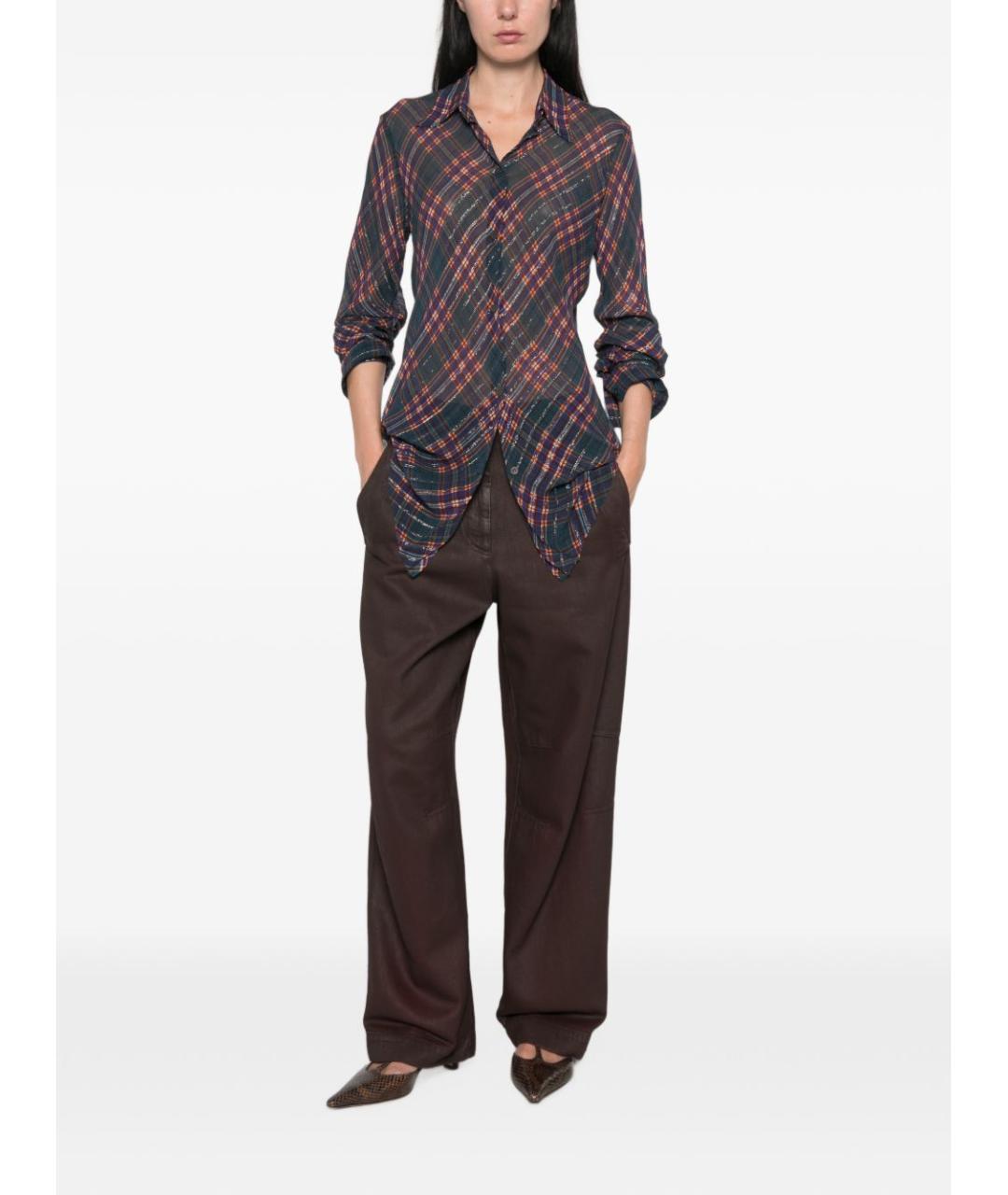 DRIES VAN NOTEN Мульти купровая рубашка, фото 3