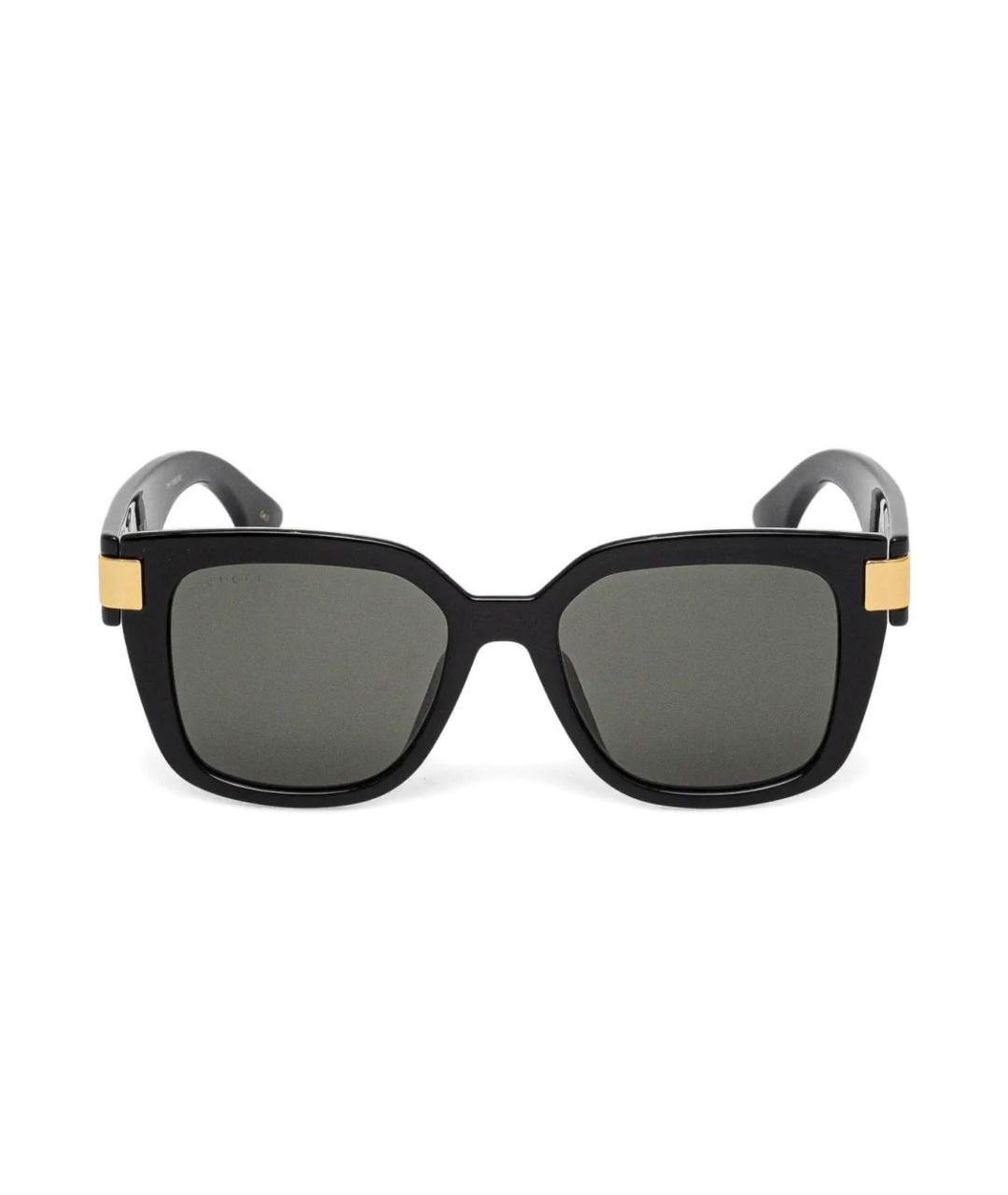 GUCCI Черные пластиковые солнцезащитные очки, фото 1
