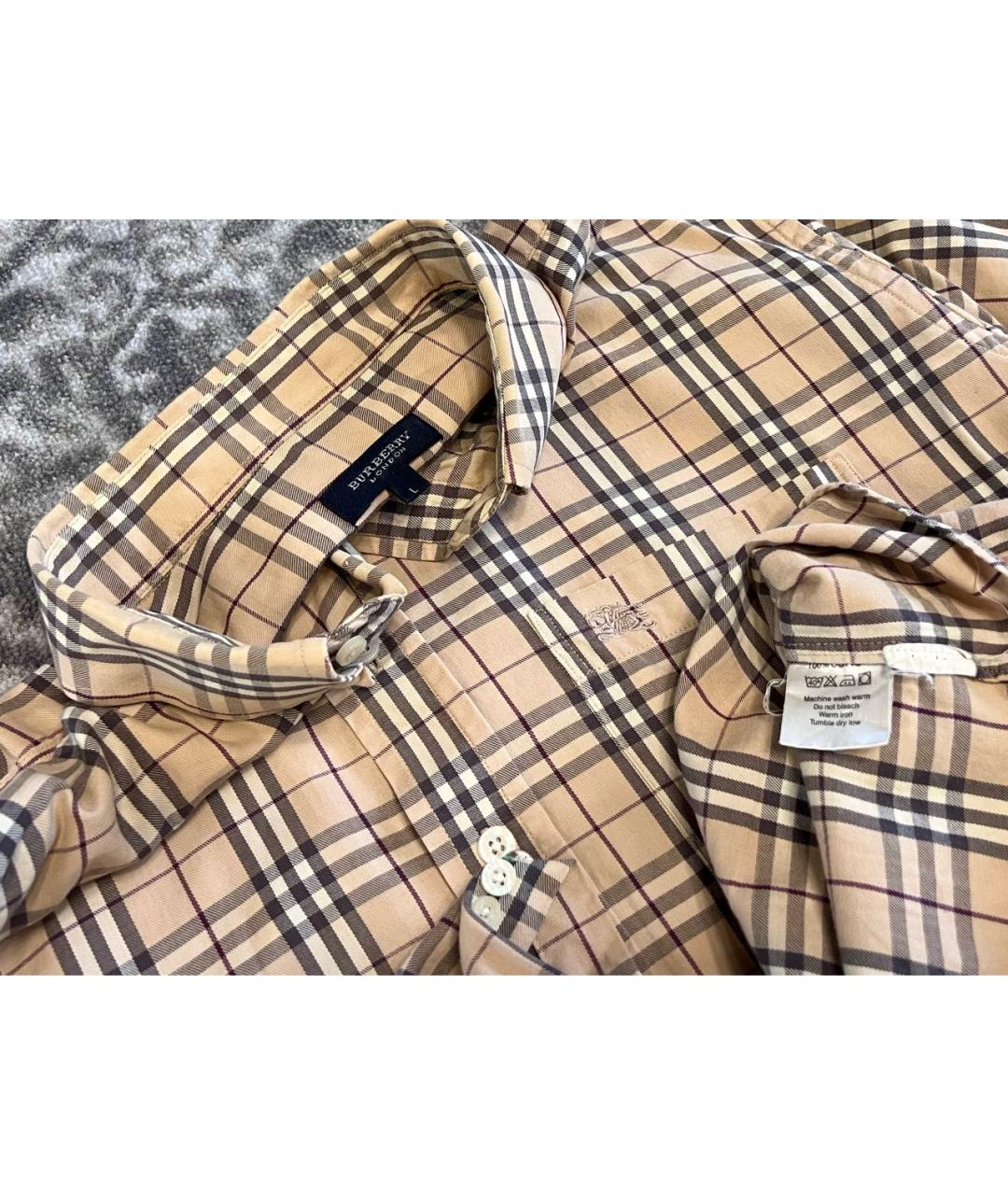 BURBERRY Хлопковая кэжуал рубашка, фото 4