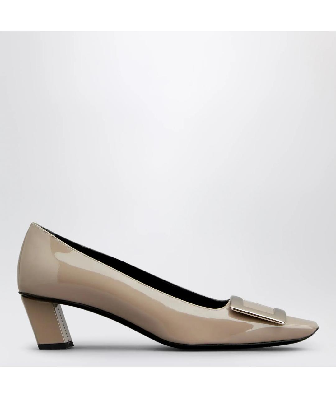 ROGER VIVIER Бежевые туфли из лакированной кожи, фото 3