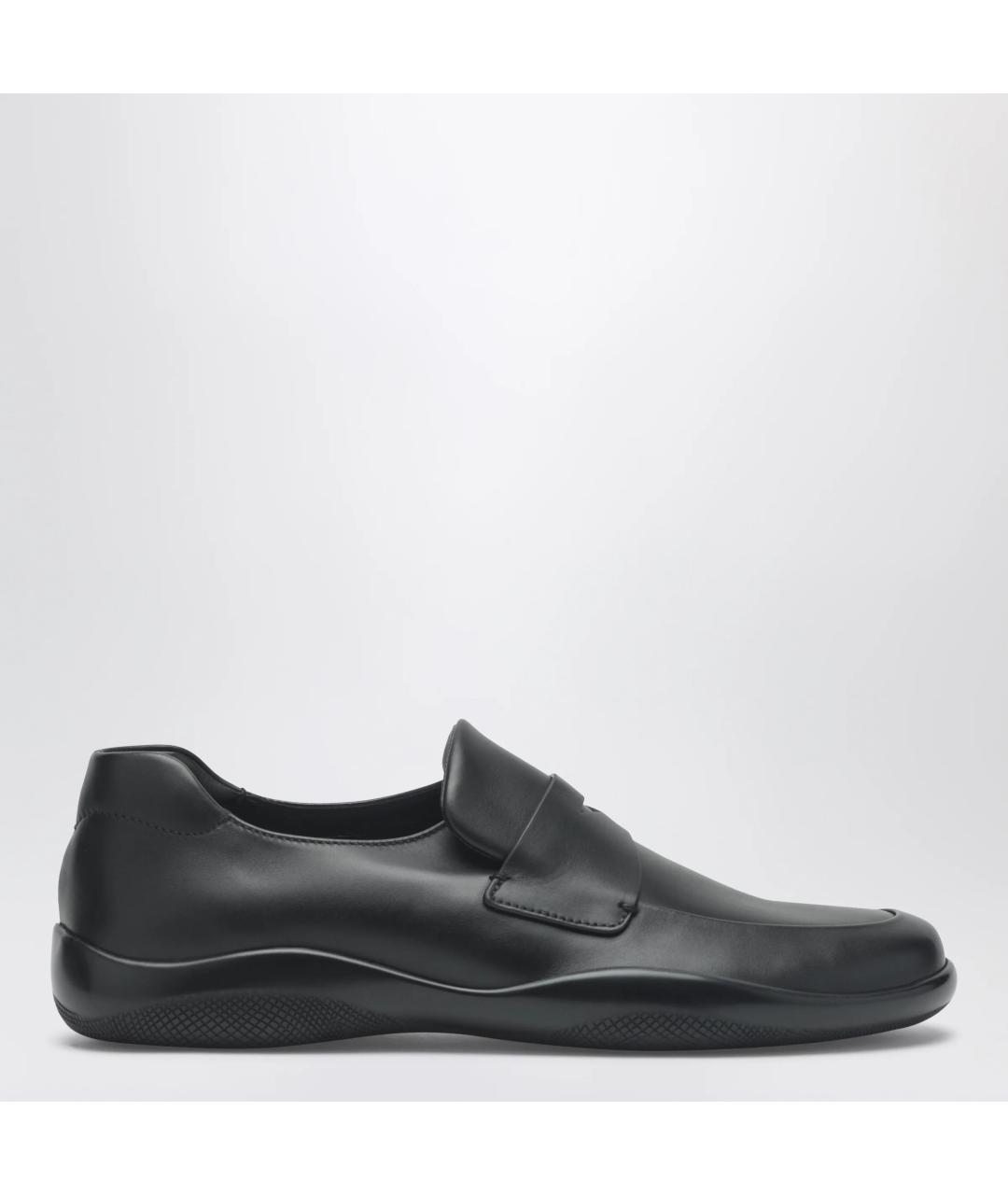 PRADA Черные кожаные лоферы, фото 3