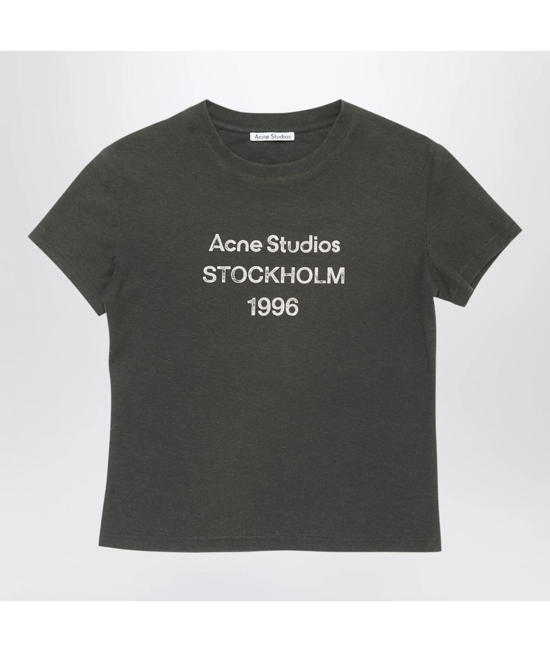 ACNE STUDIOS Мульти хлопковая футболка, фото 3