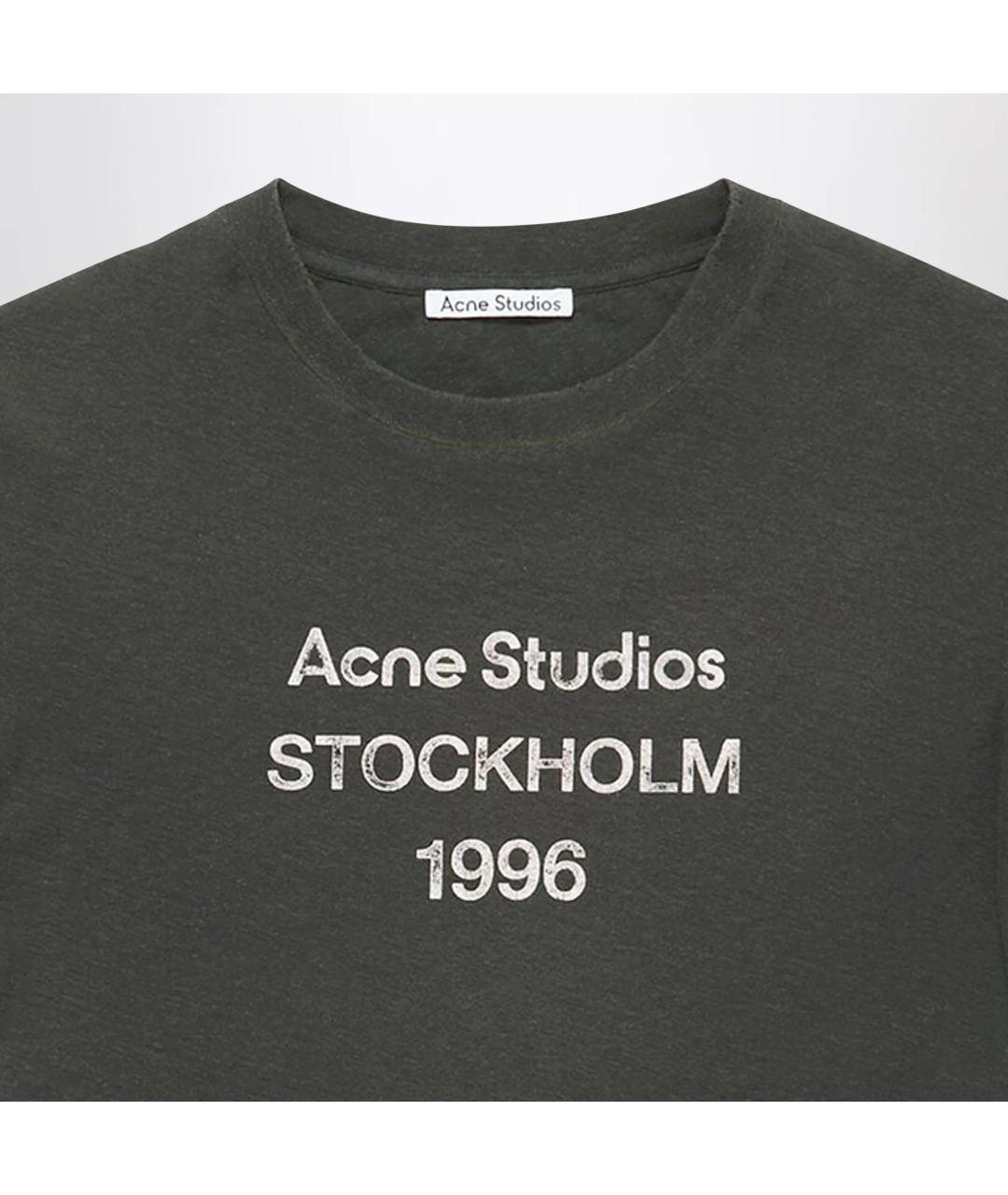 ACNE STUDIOS Мульти хлопковая футболка, фото 2
