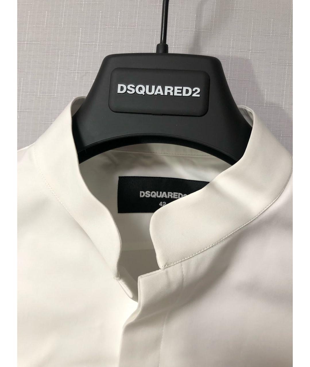 DSQUARED2 Белая хлопковая рубашка, фото 3