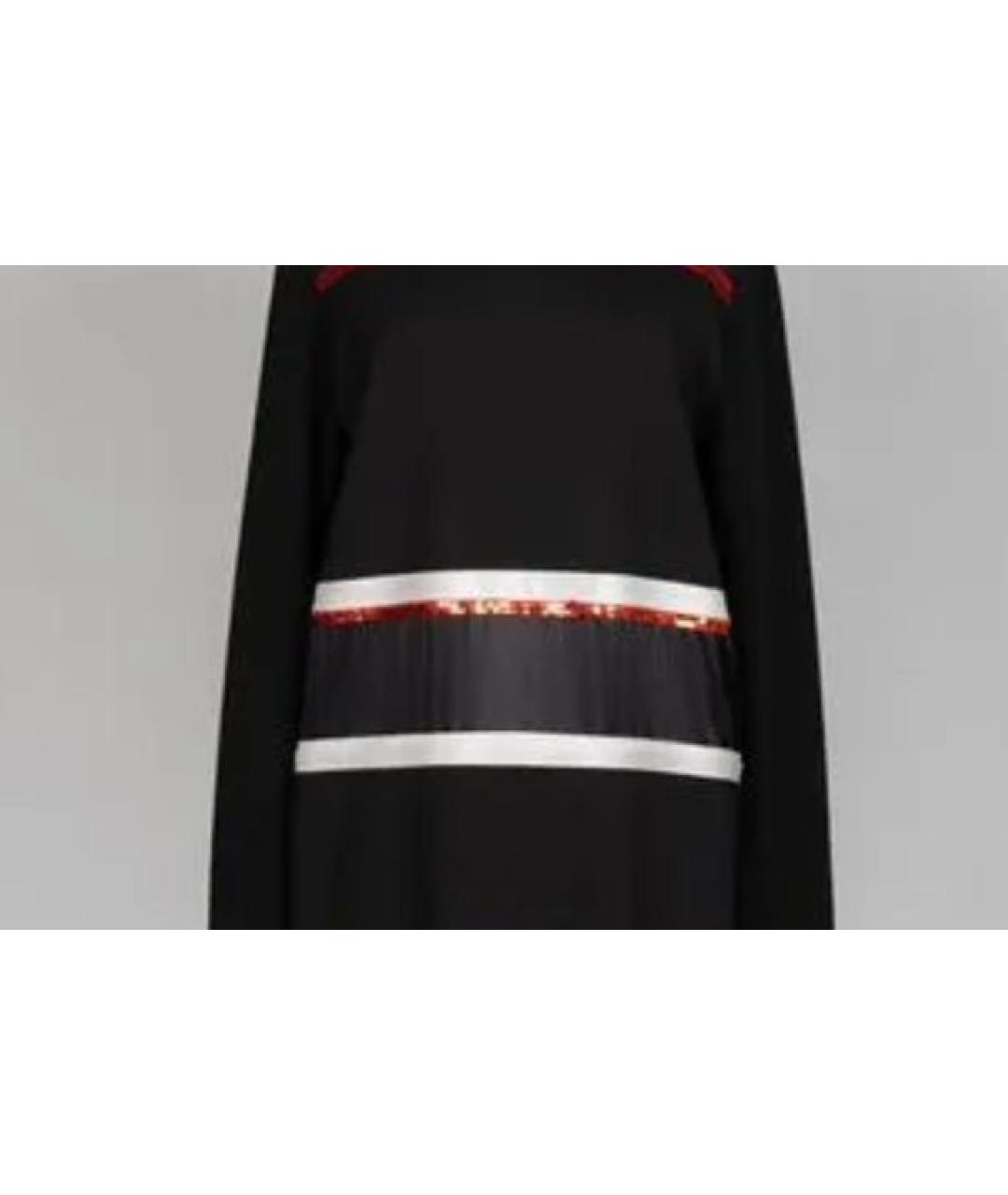 GIVENCHY Черное шелковое повседневное платье, фото 4