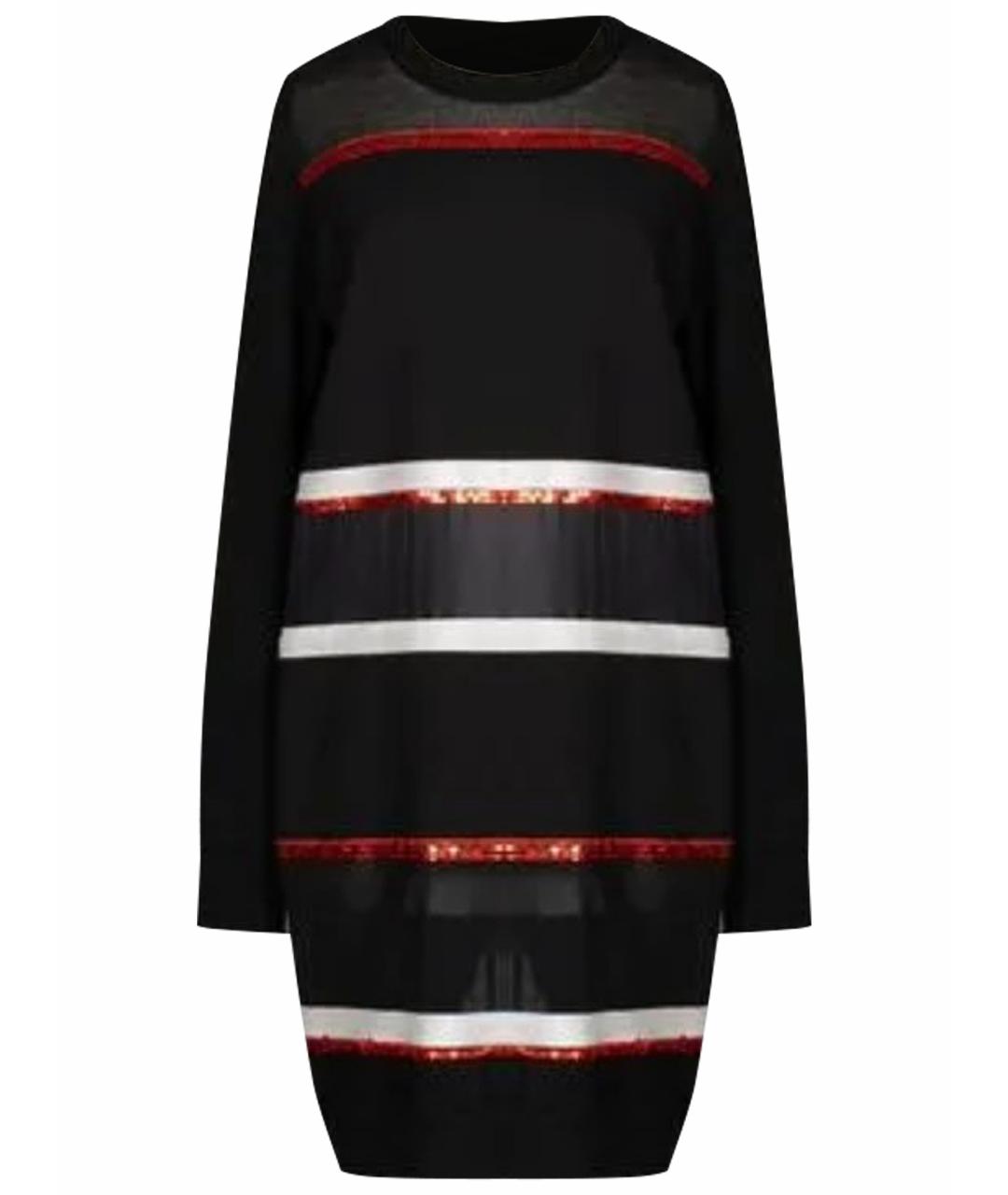 GIVENCHY Черное шелковое повседневное платье, фото 1