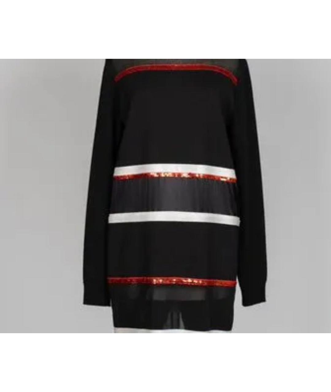 GIVENCHY Черное шелковое повседневное платье, фото 3