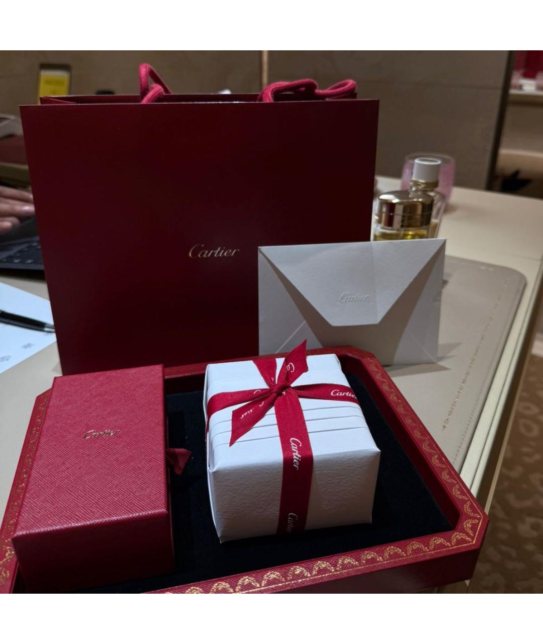CARTIER Золотые серьги из розового золота, фото 4