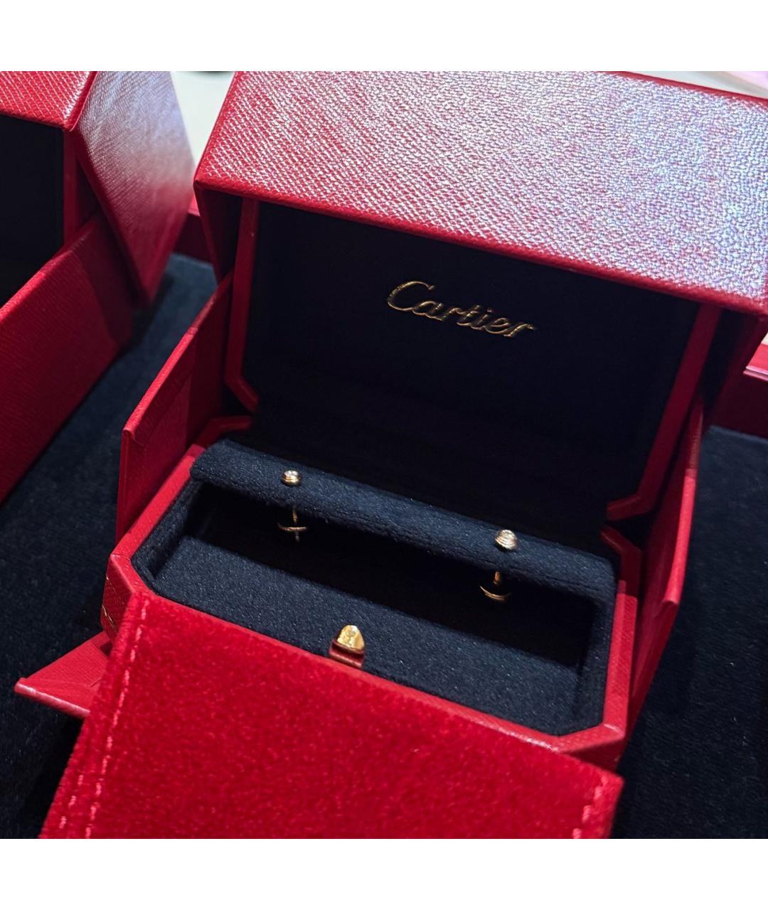 CARTIER Золотые серьги из розового золота, фото 3
