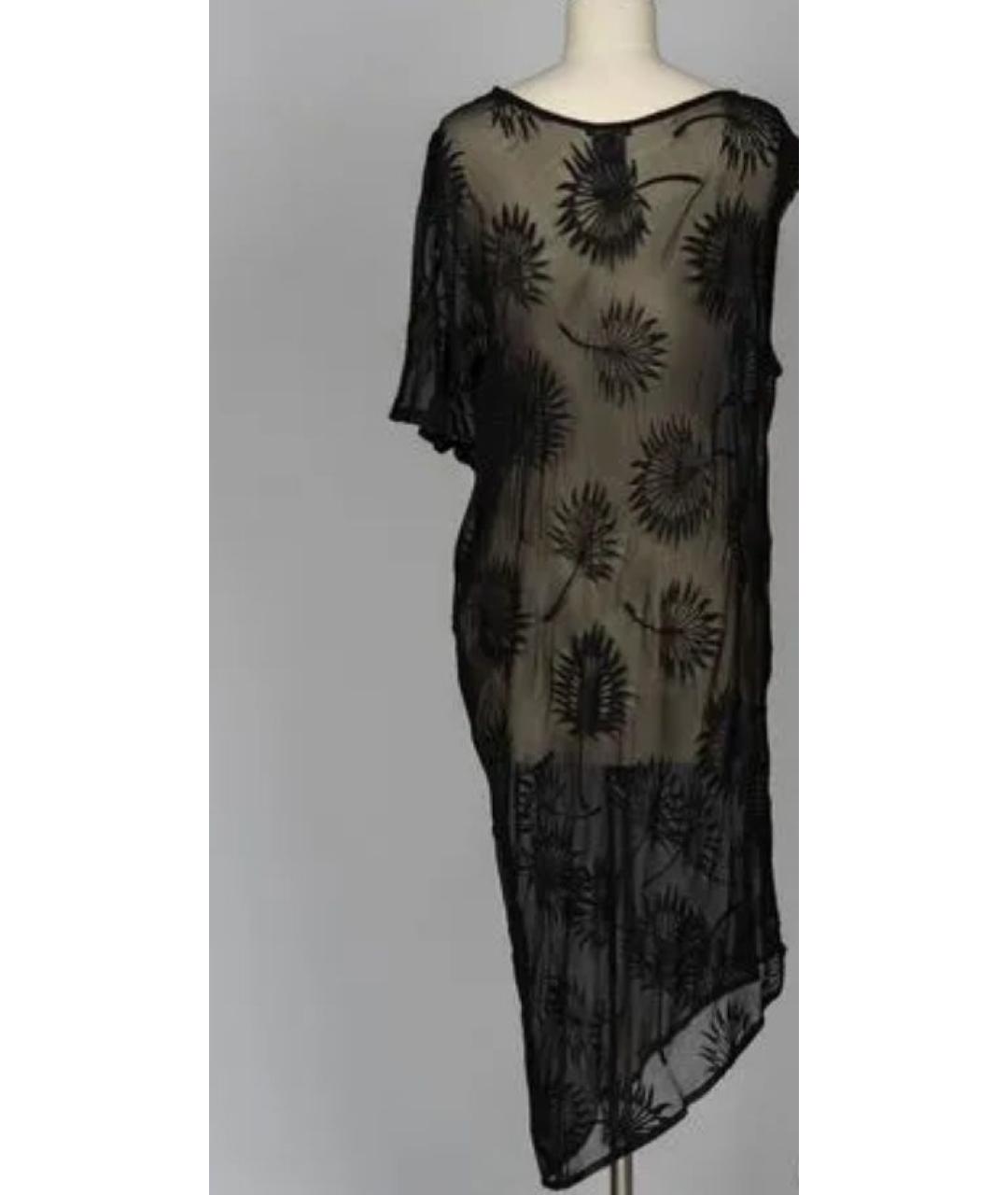 ANN DEMEULEMEESTER Черное хлопковое вечернее платье, фото 2
