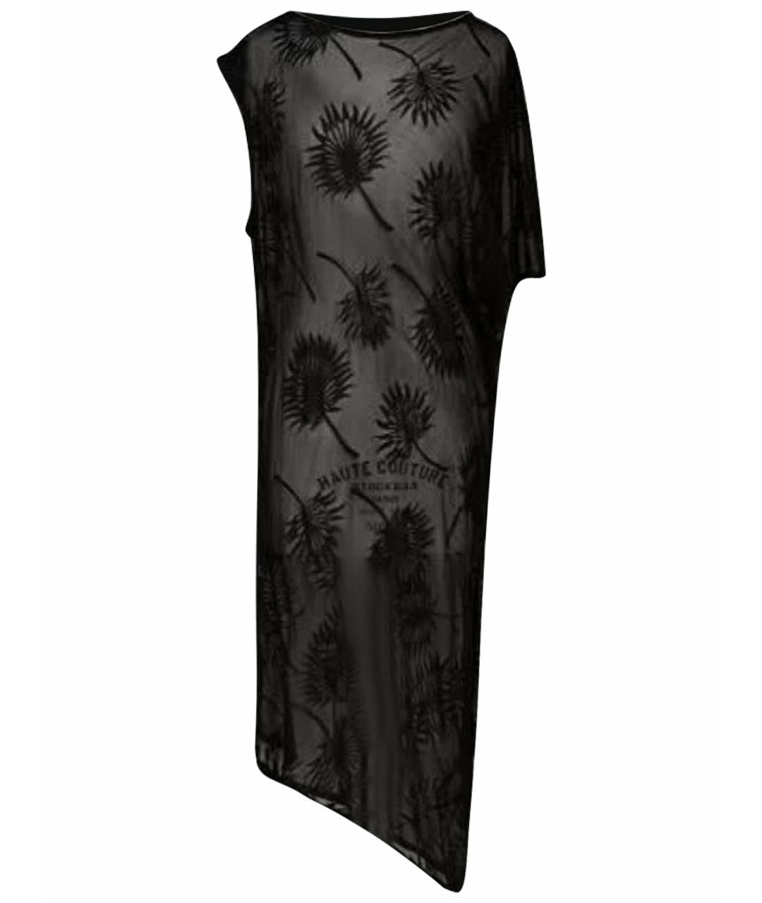 ANN DEMEULEMEESTER Черное хлопковое вечернее платье, фото 1
