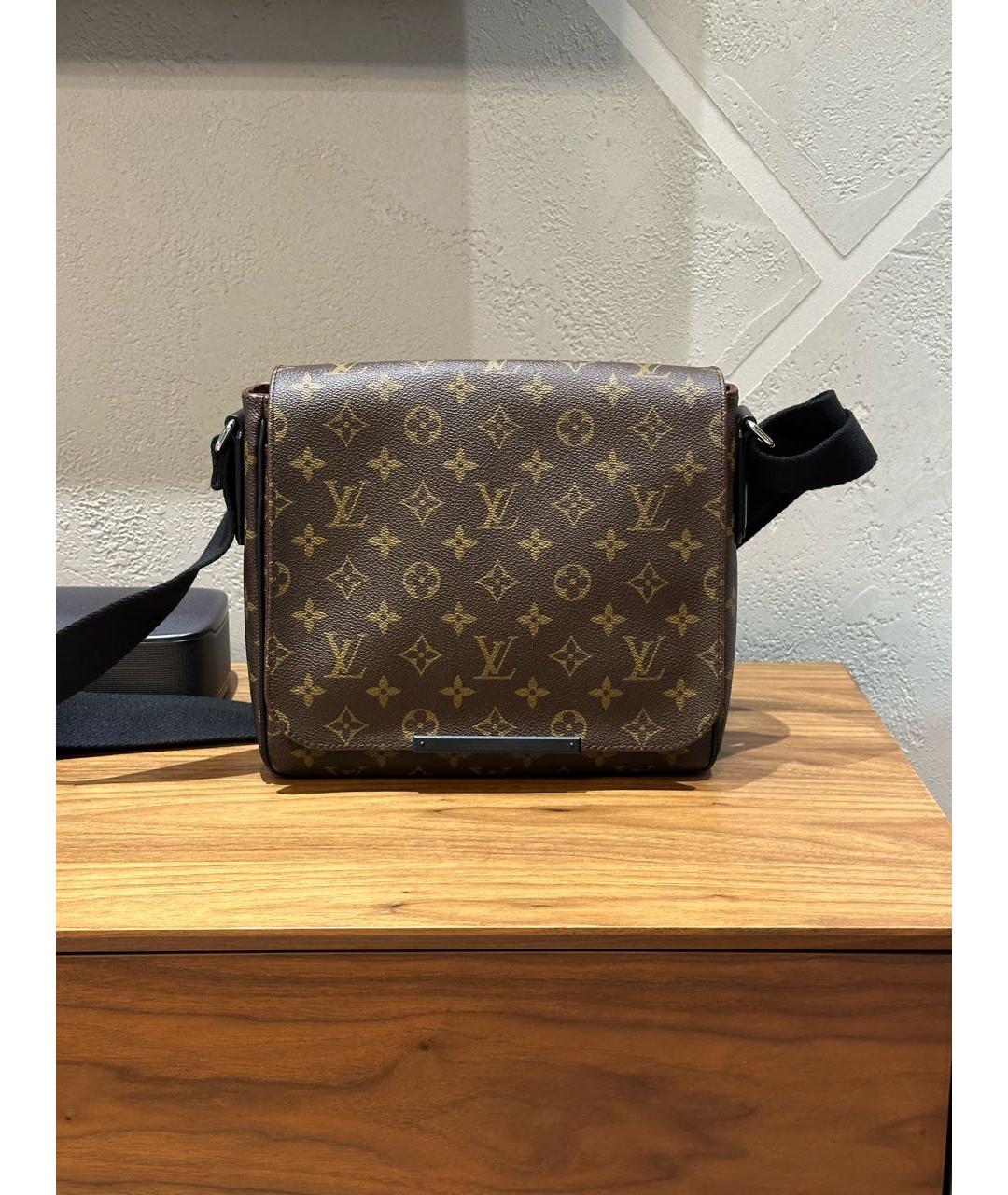 LOUIS VUITTON Черная канва сумка на плечо, фото 7