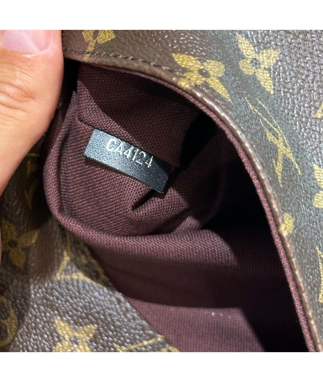 LOUIS VUITTON Черная канва сумка на плечо, фото 5
