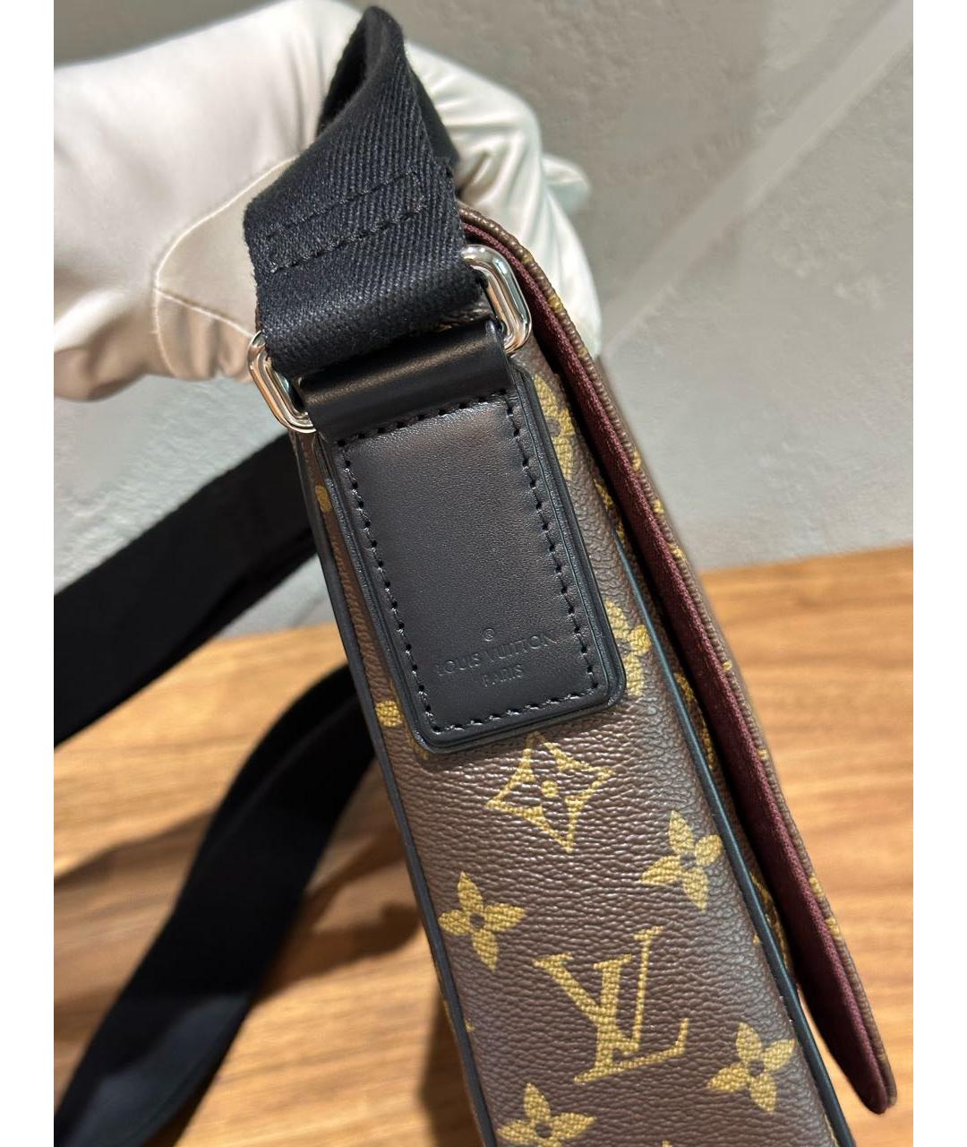 LOUIS VUITTON Черная канва сумка на плечо, фото 2