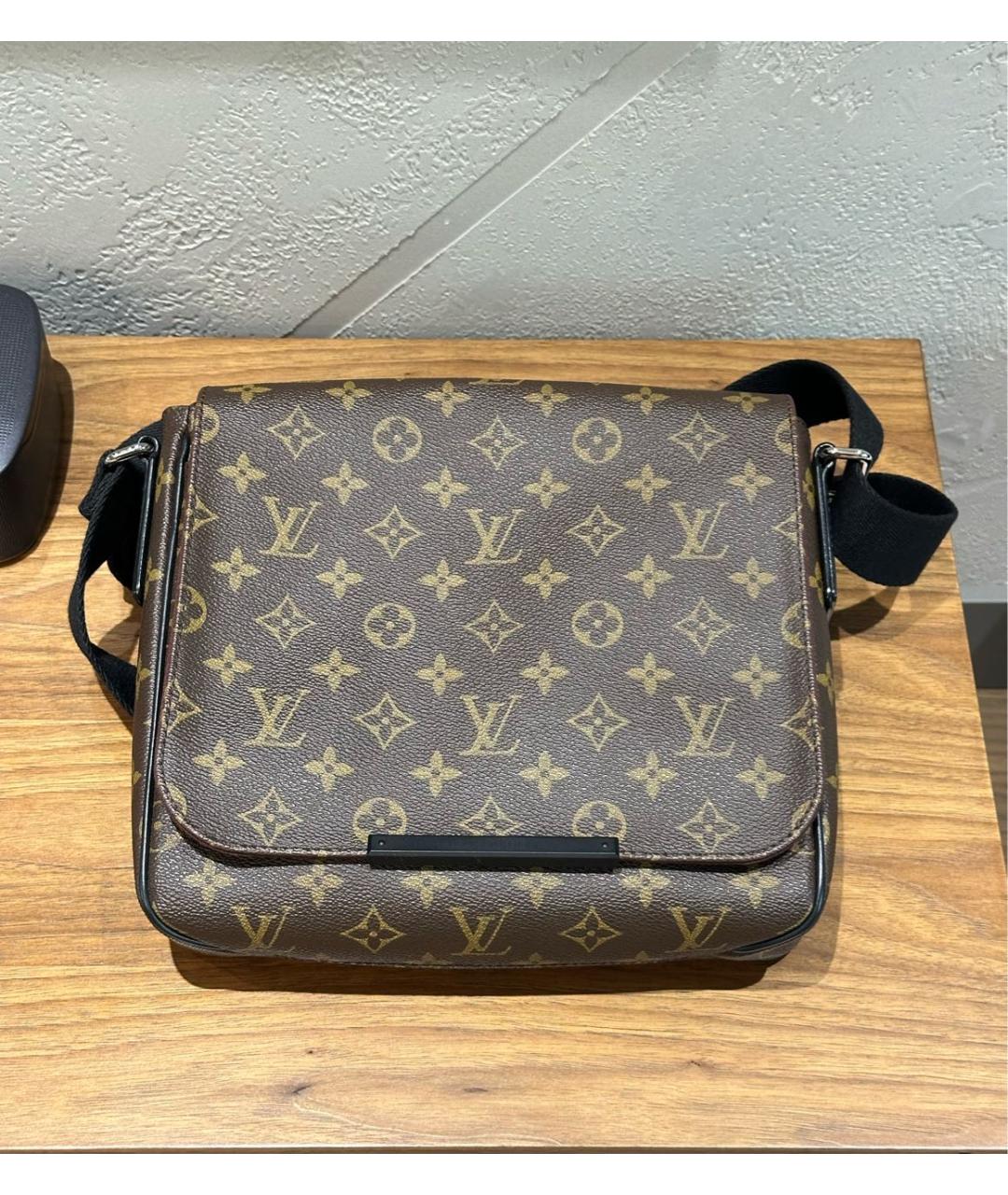 LOUIS VUITTON Черная канва сумка на плечо, фото 8