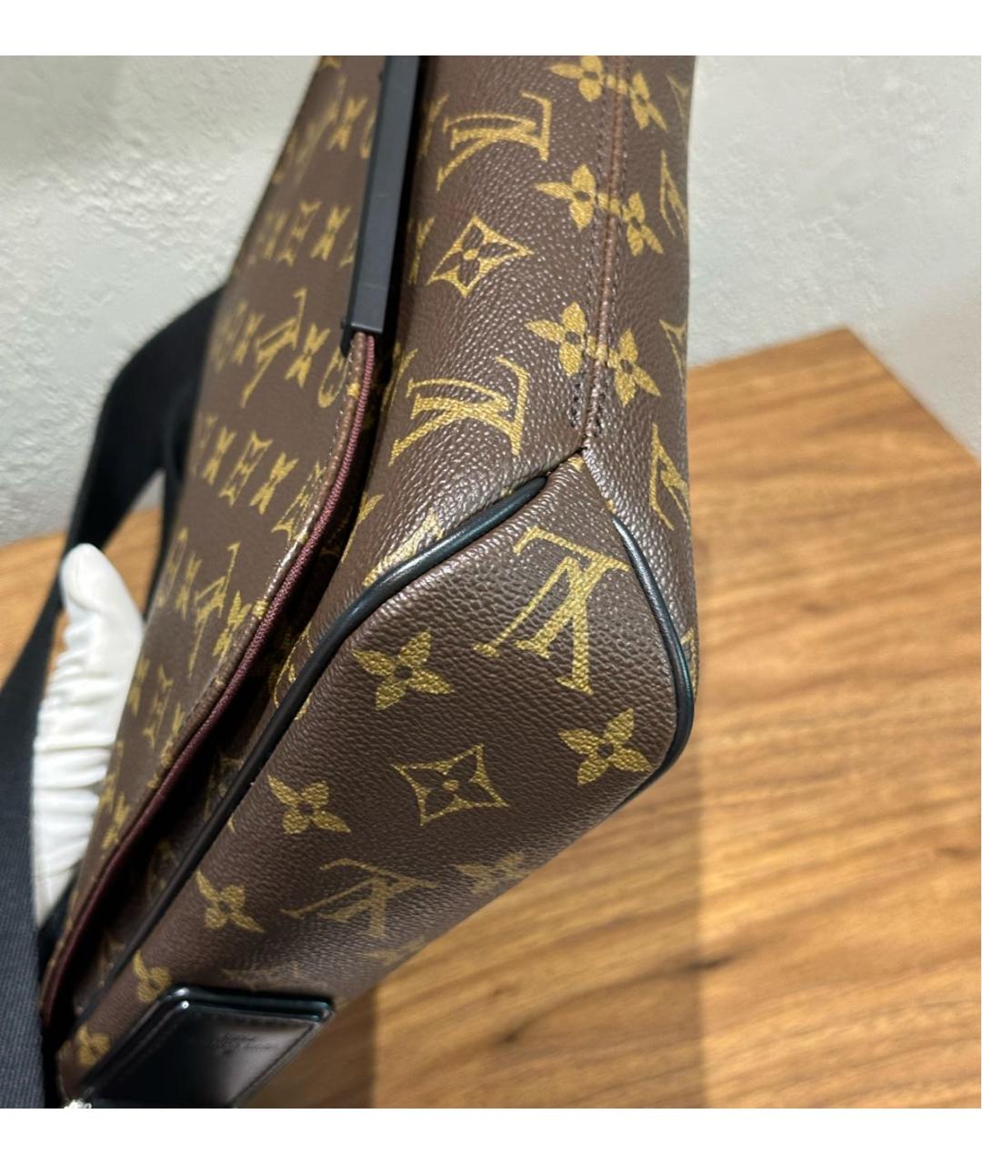 LOUIS VUITTON Черная канва сумка на плечо, фото 3