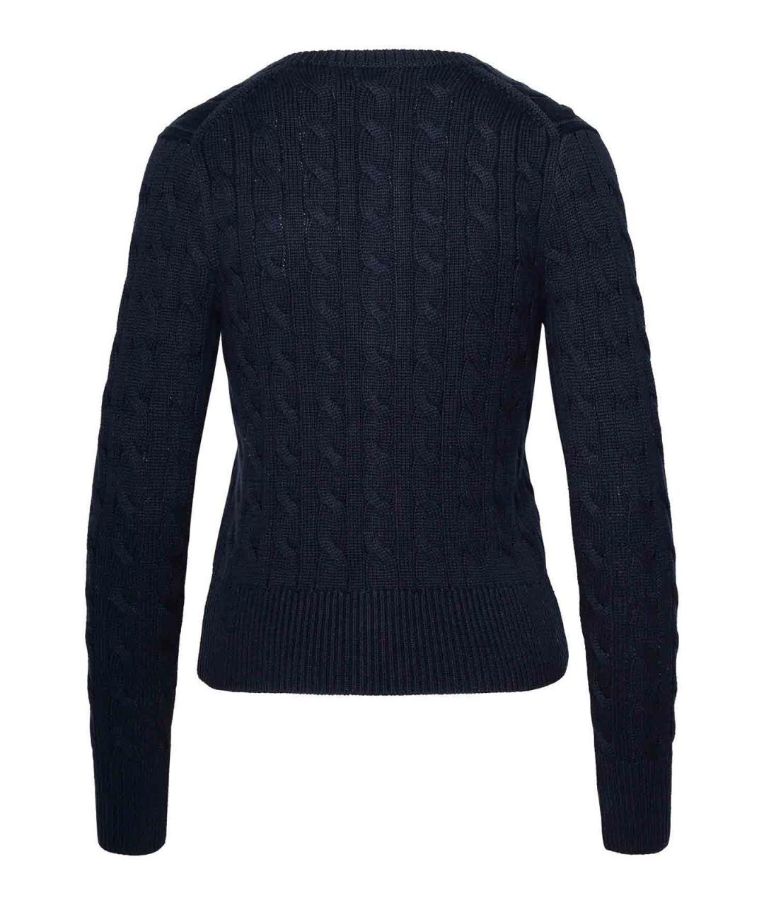 POLO RALPH LAUREN Синий хлопковый кардиган, фото 2