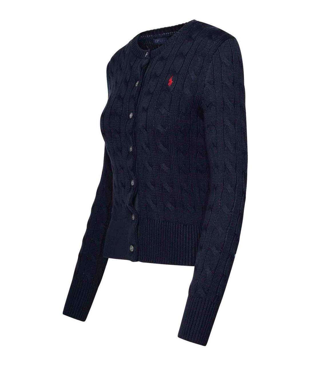 POLO RALPH LAUREN Синий хлопковый кардиган, фото 3
