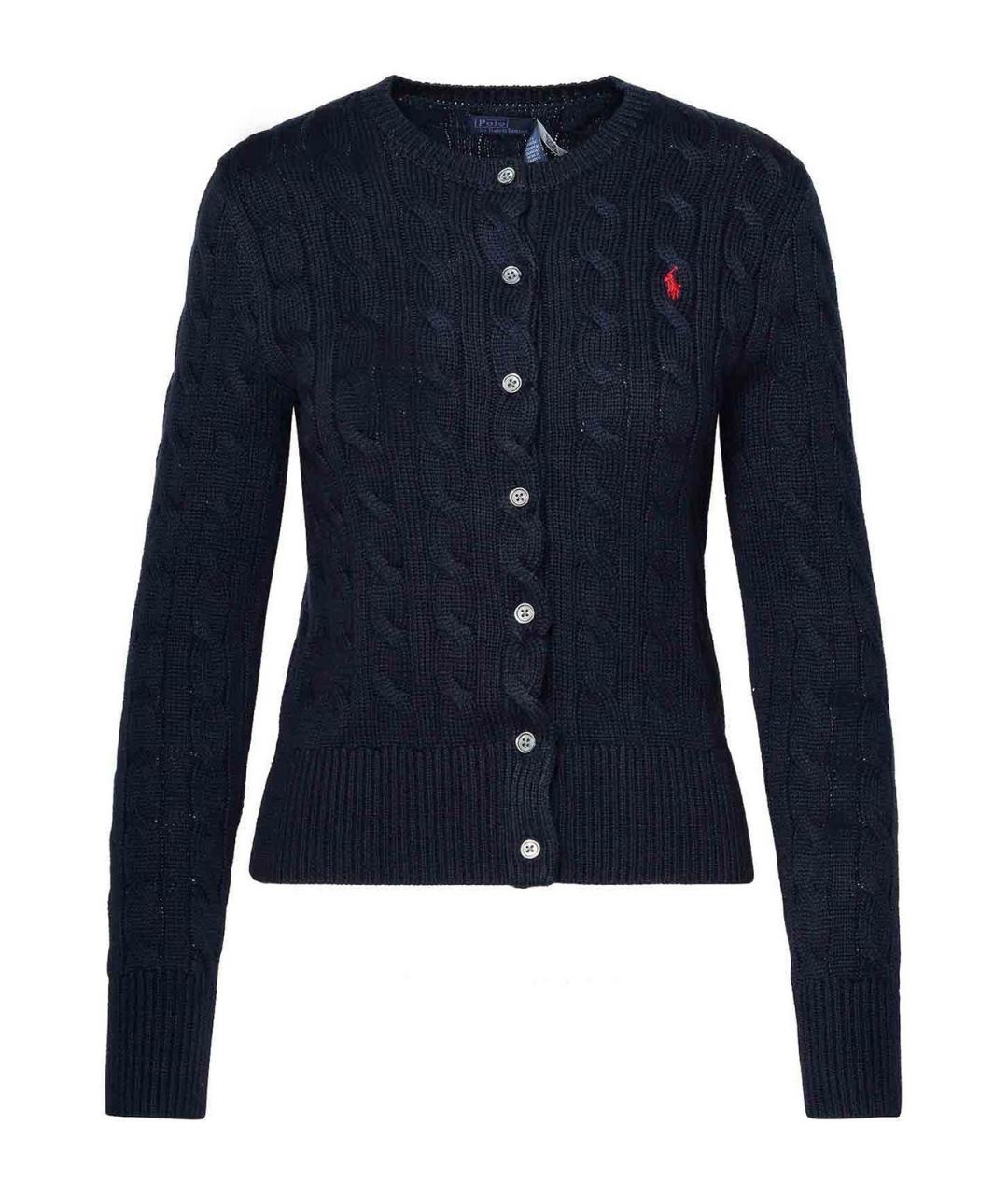 POLO RALPH LAUREN Синий хлопковый кардиган, фото 1
