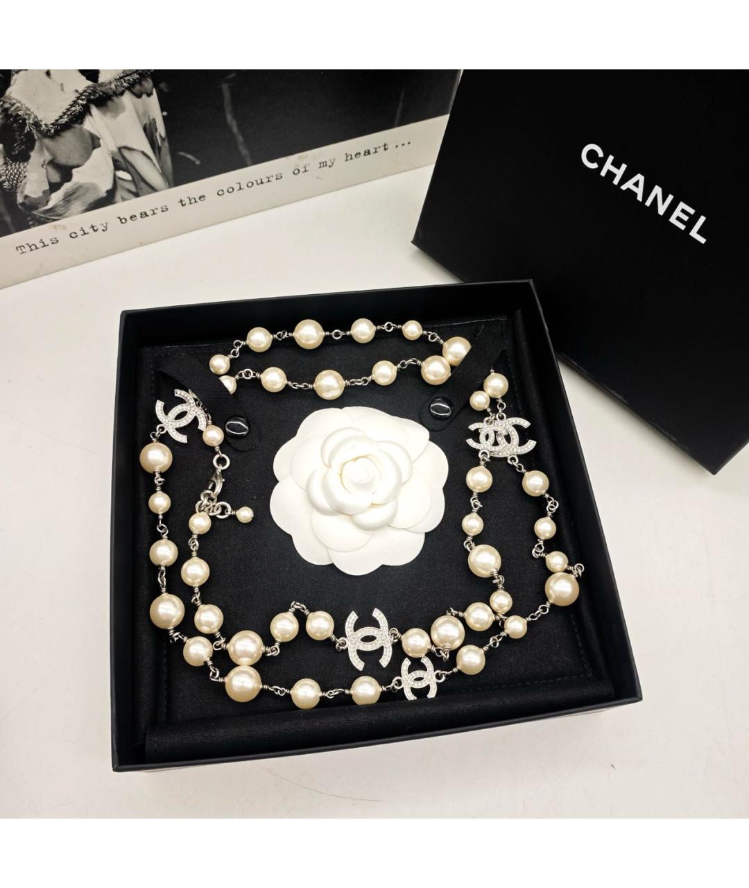 CHANEL Бежевое колье, фото 3