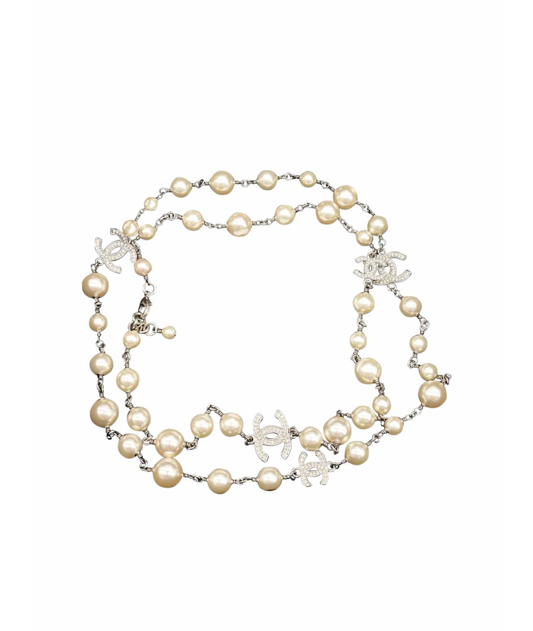 CHANEL Бежевое колье, фото 1