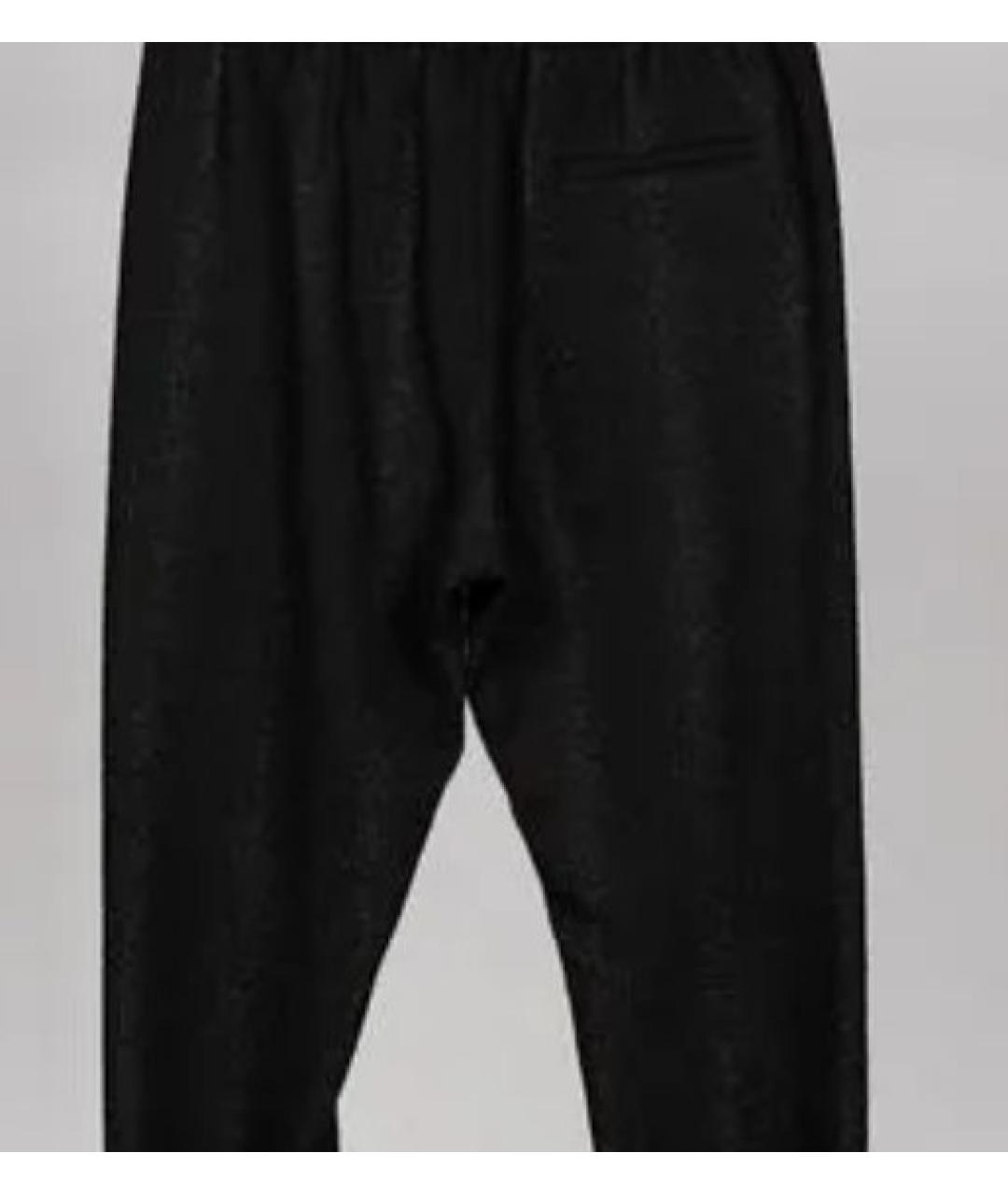 ANN DEMEULEMEESTER Черные шерстяные бриджи, фото 3