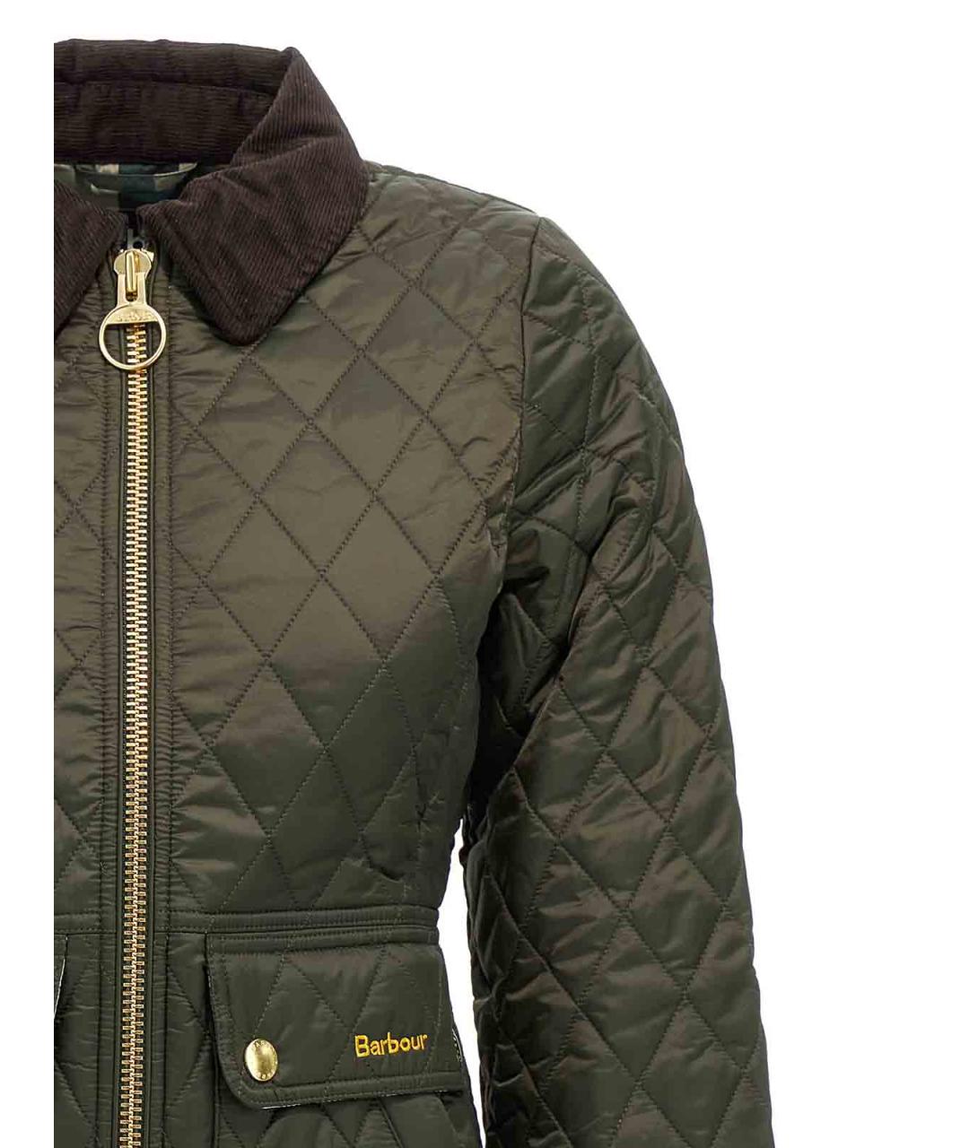 BARBOUR Зеленая полиамидовая куртка, фото 3