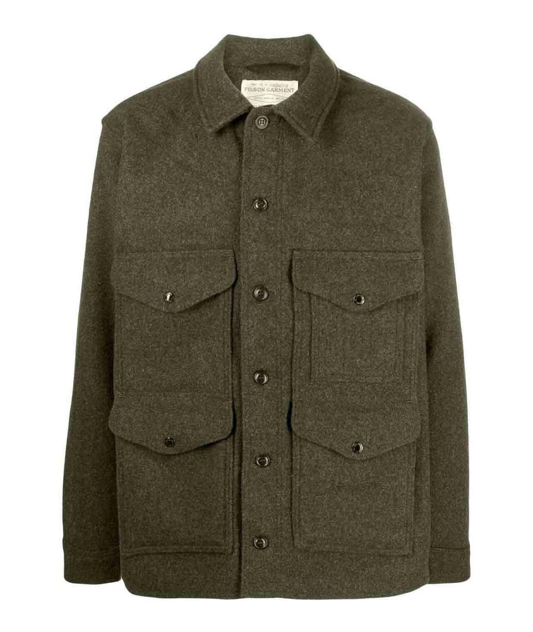 FILSON Зеленая шерстяная куртка, фото 1