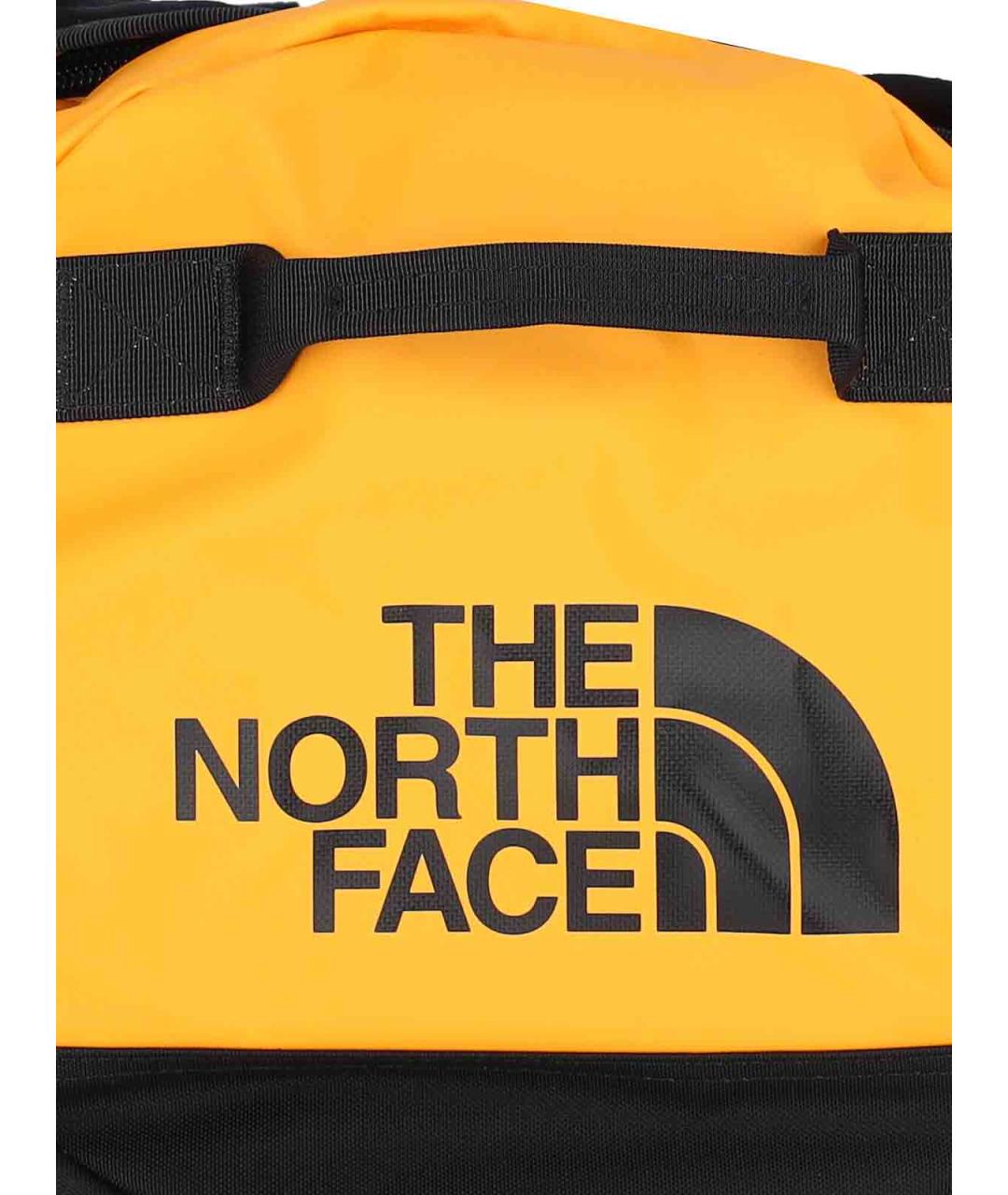 THE NORTH FACE Желтая тканевая дорожная/спортивная сумка, фото 5