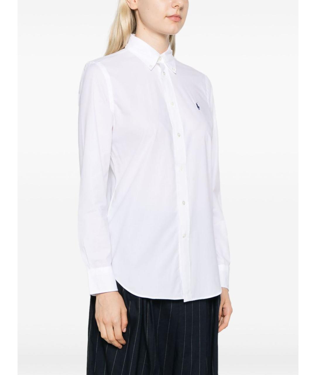 POLO RALPH LAUREN Белая хлопковая рубашка, фото 4