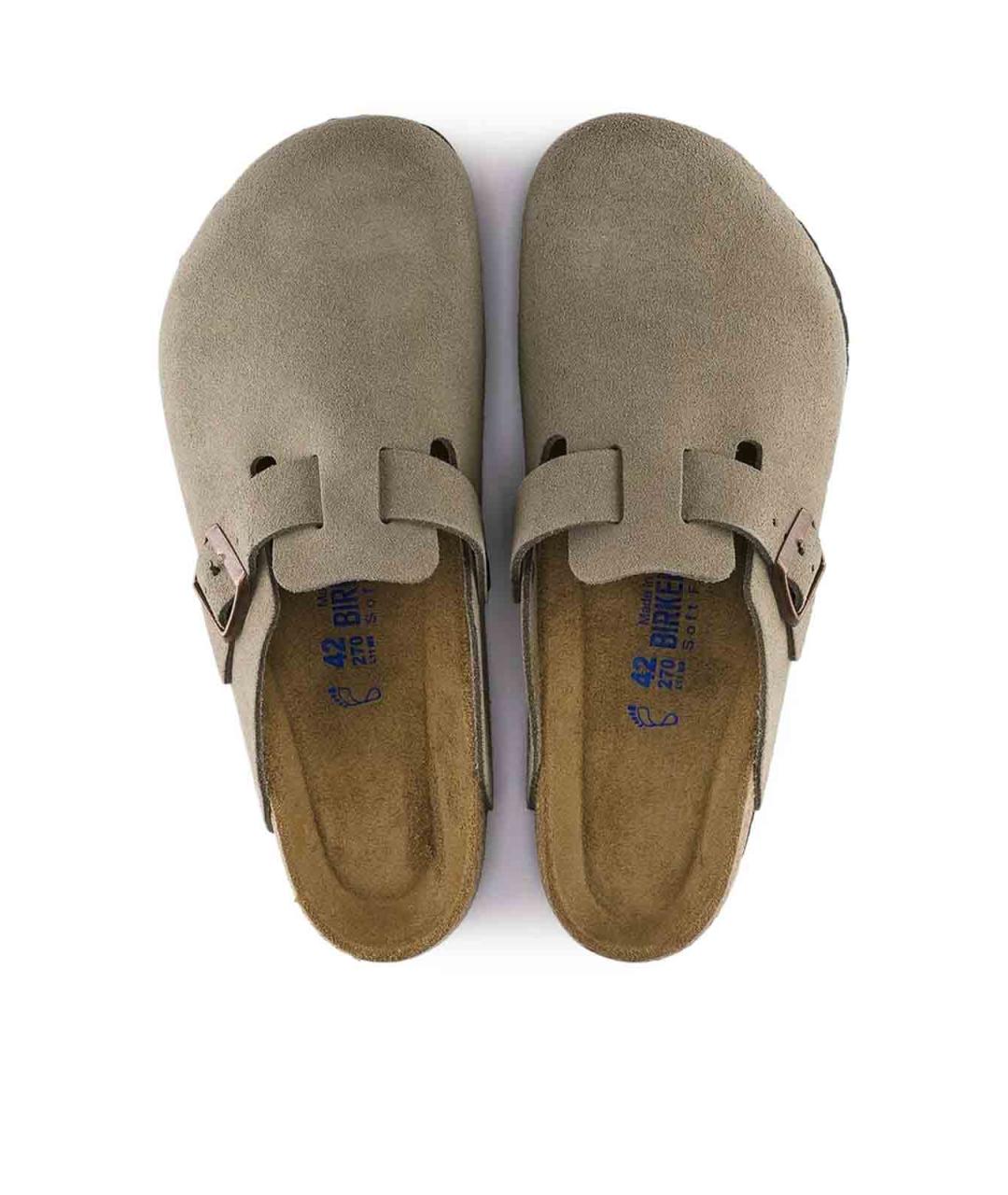 BIRKENSTOCK Серые замшевые мюли, фото 3
