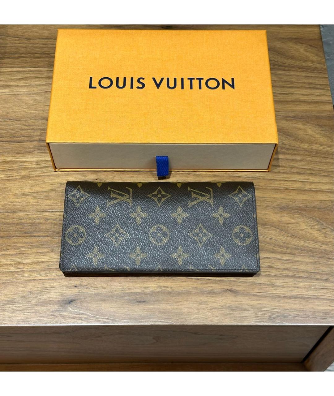 LOUIS VUITTON Коричневый кошелек, фото 2