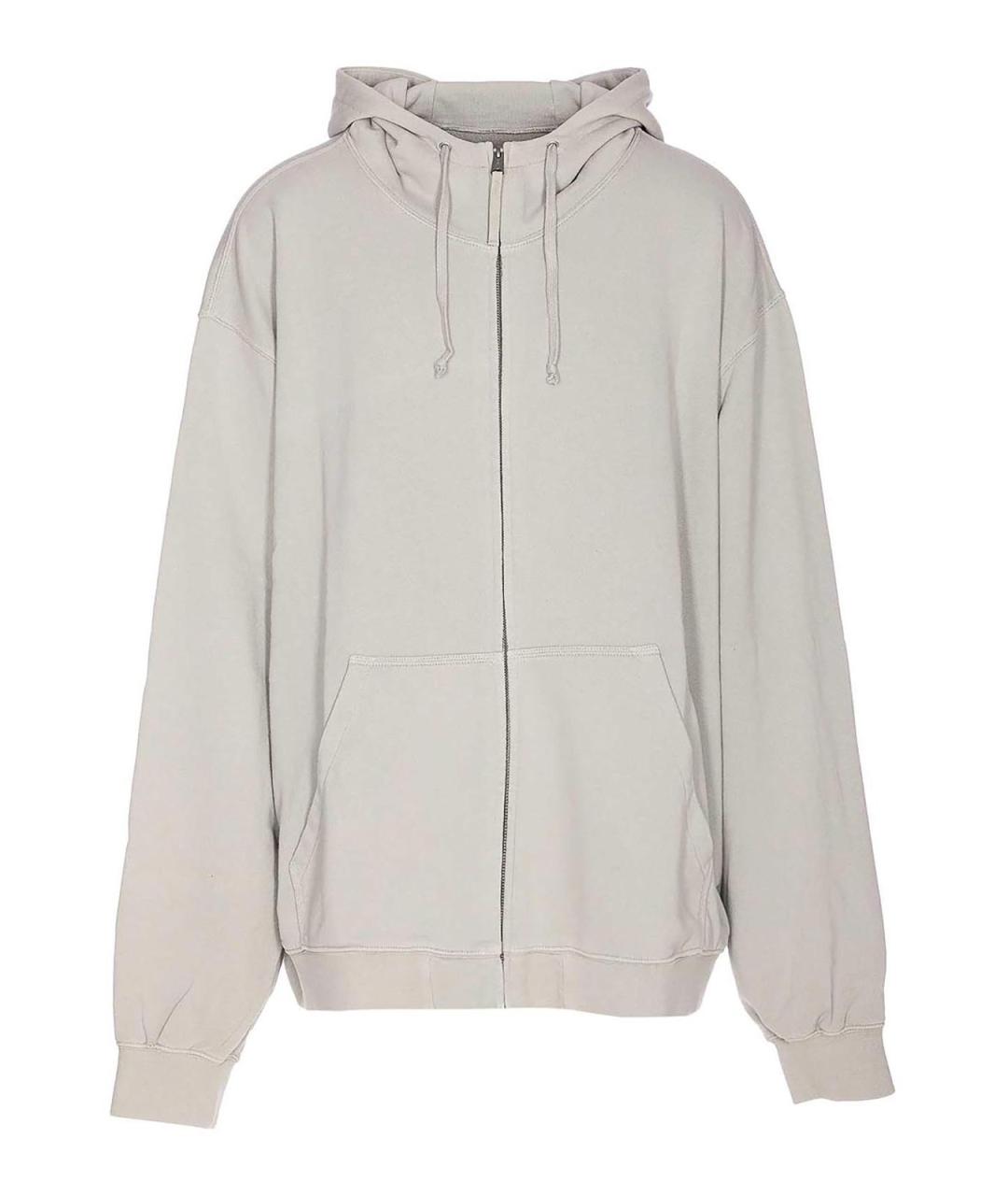 MAISON MARGIELA Серый хлопковый джемпер / свитер, фото 1