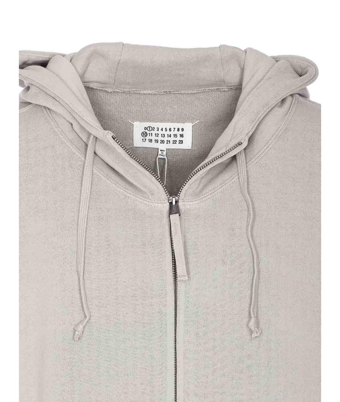 MAISON MARGIELA Серый хлопковый джемпер / свитер, фото 4