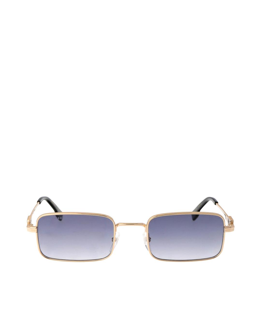 DSQUARED2 Золотые металлические солнцезащитные очки, фото 1
