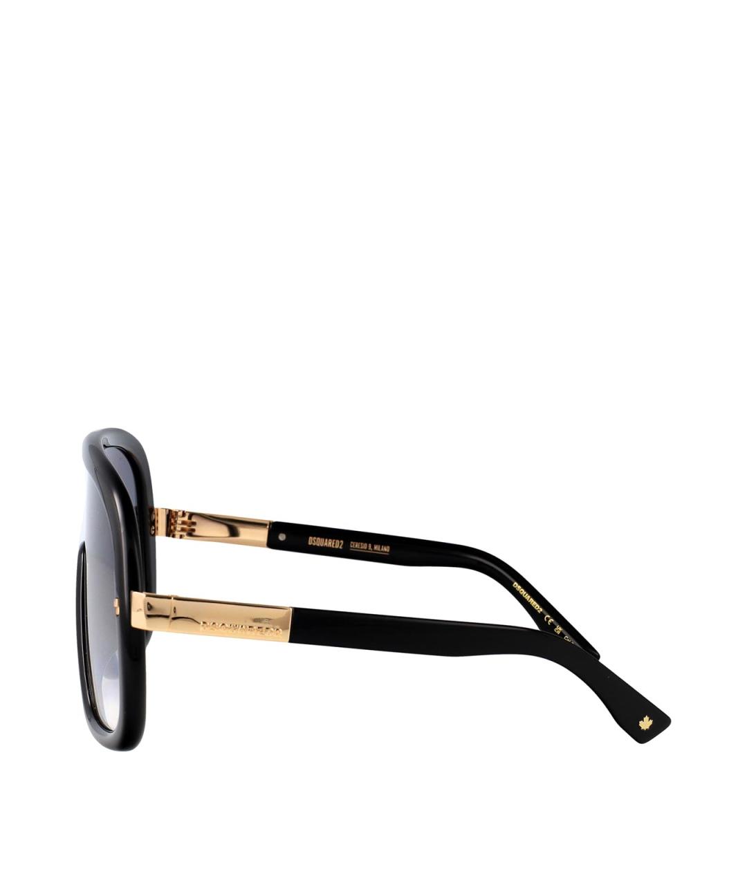 DSQUARED2 Черные пластиковые солнцезащитные очки, фото 3