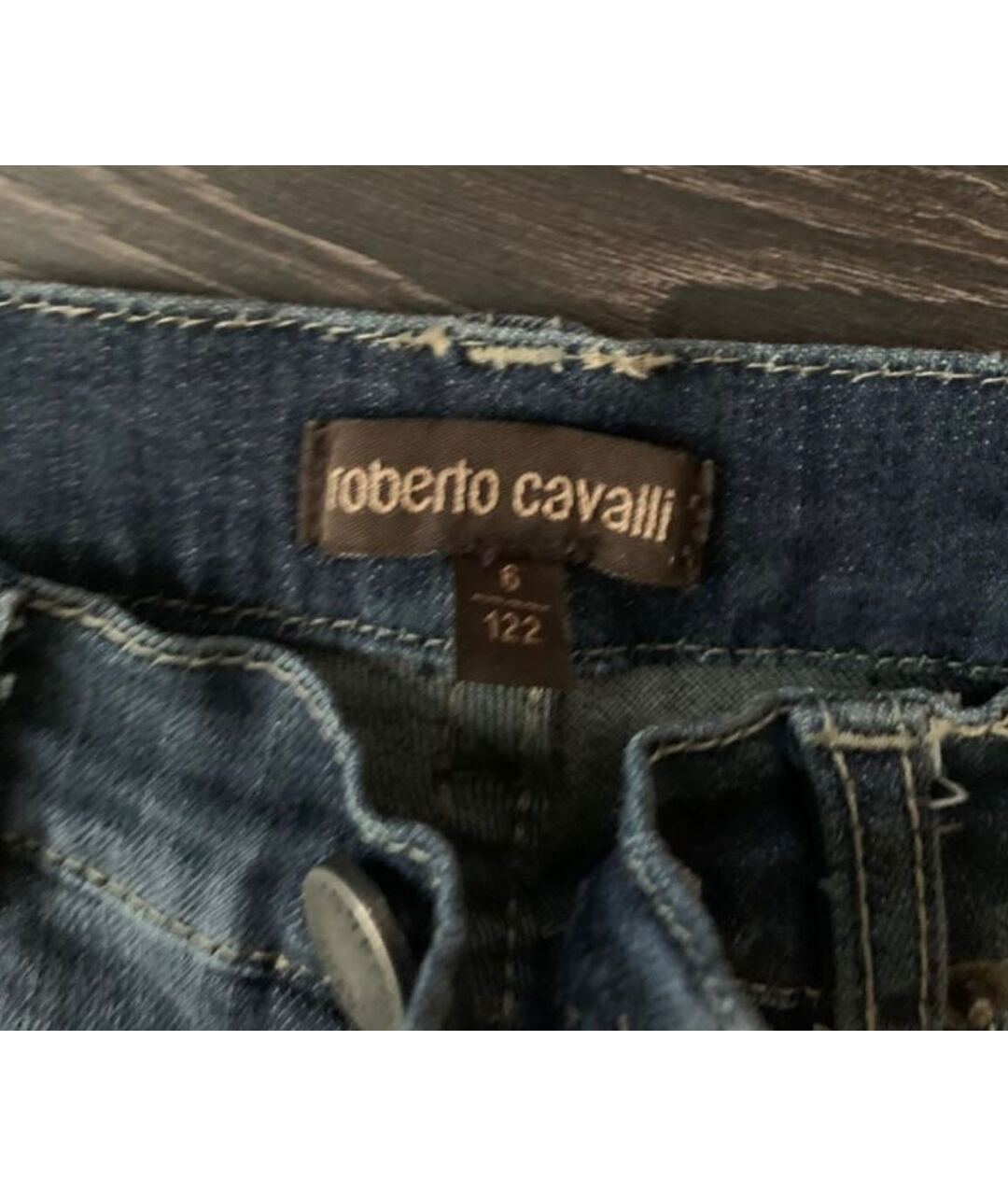 ROBERTO CAVALLI Темно-синие детские джинсы, фото 2