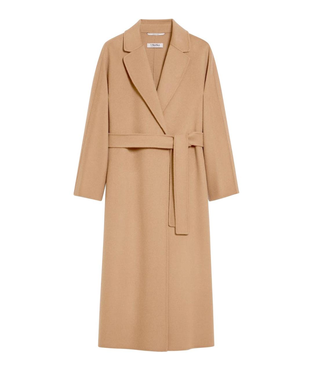 'S MAX MARA Бежевое шерстяное пальто, фото 1