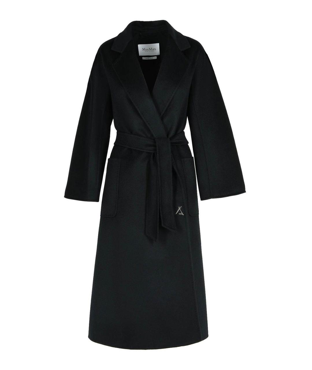 MAX MARA Черное кашемировое пальто, фото 1