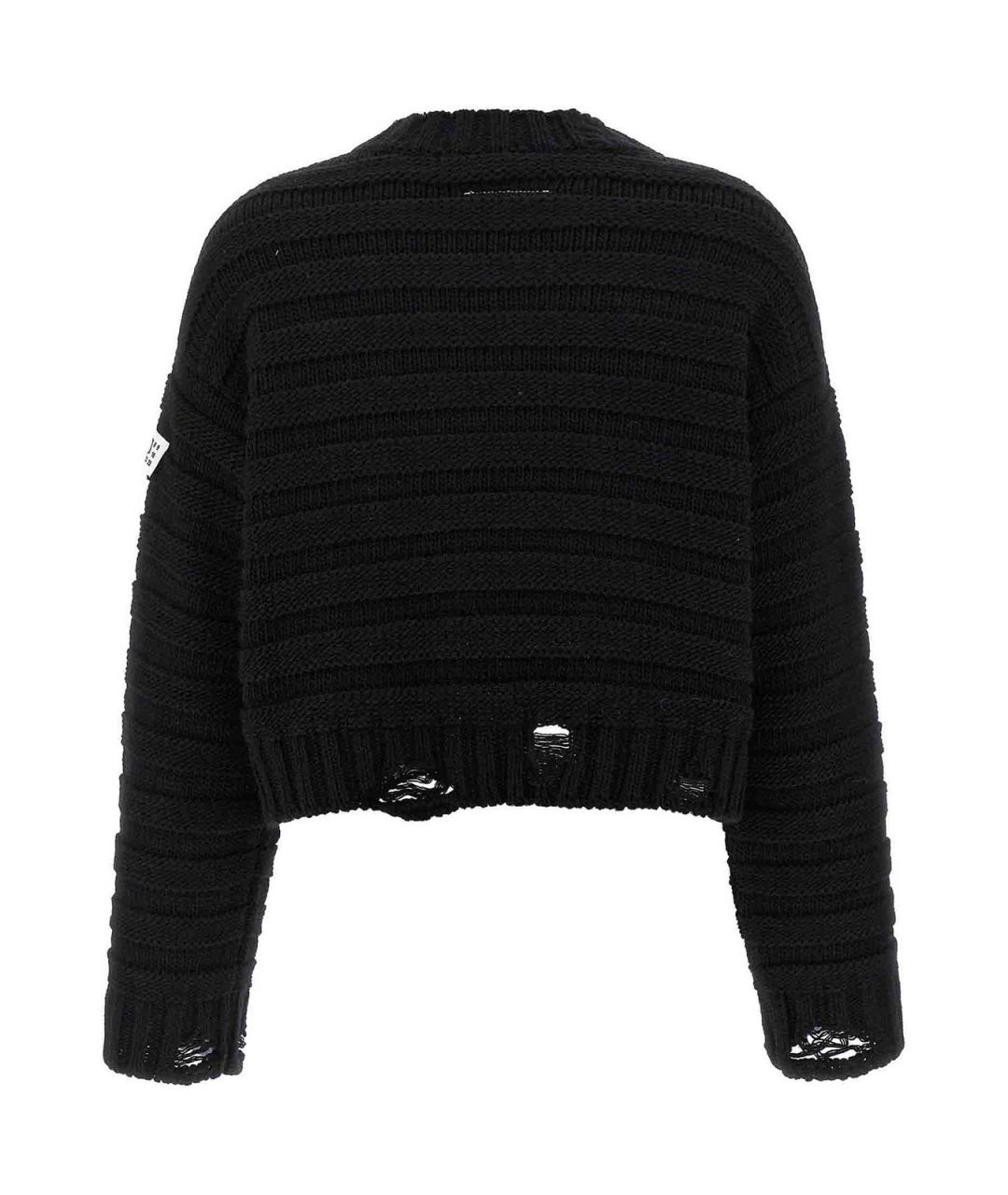 MM6 MAISON MARGIELA Черный шерстяной джемпер / свитер, фото 2