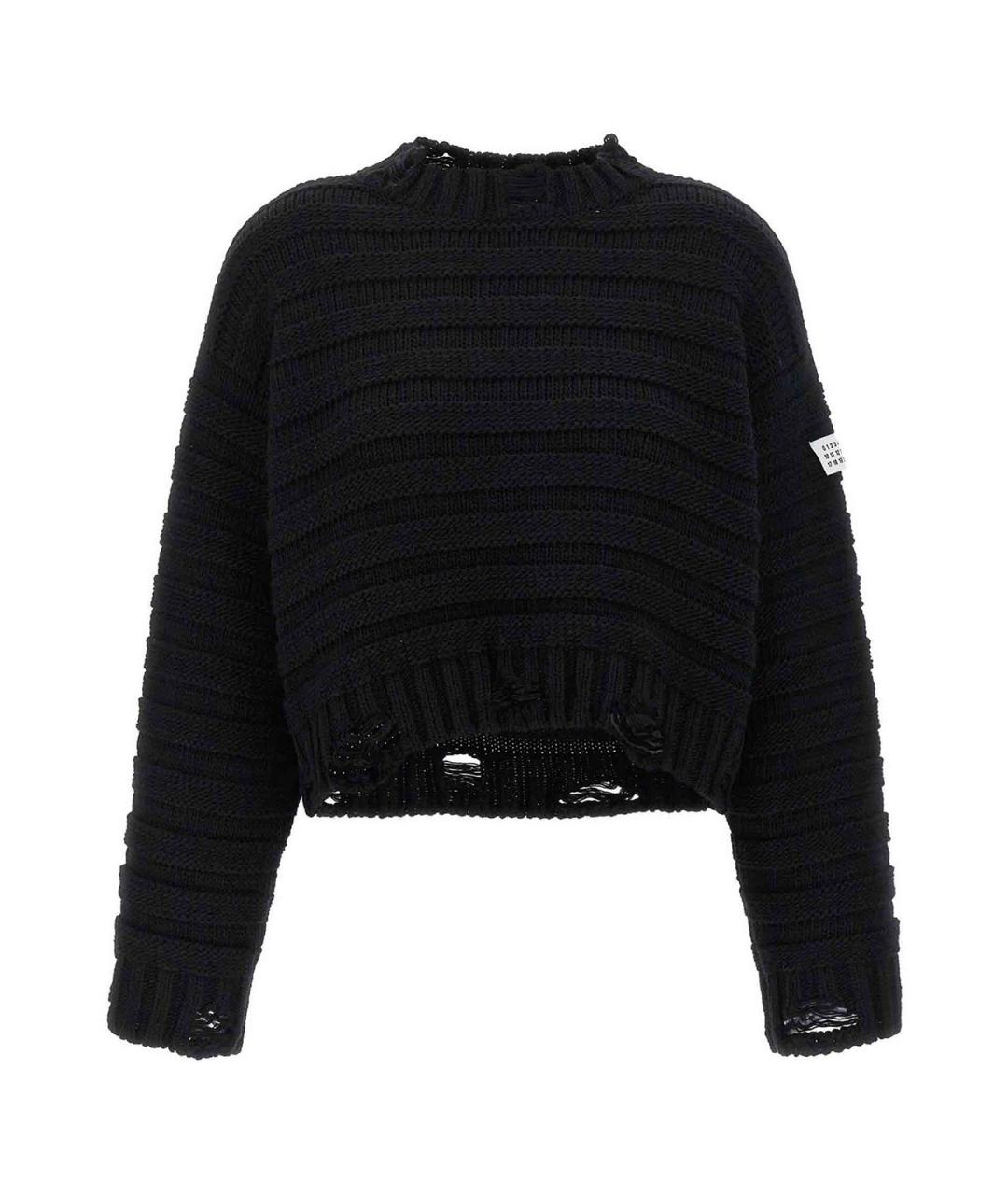 MM6 MAISON MARGIELA Черный шерстяной джемпер / свитер, фото 1