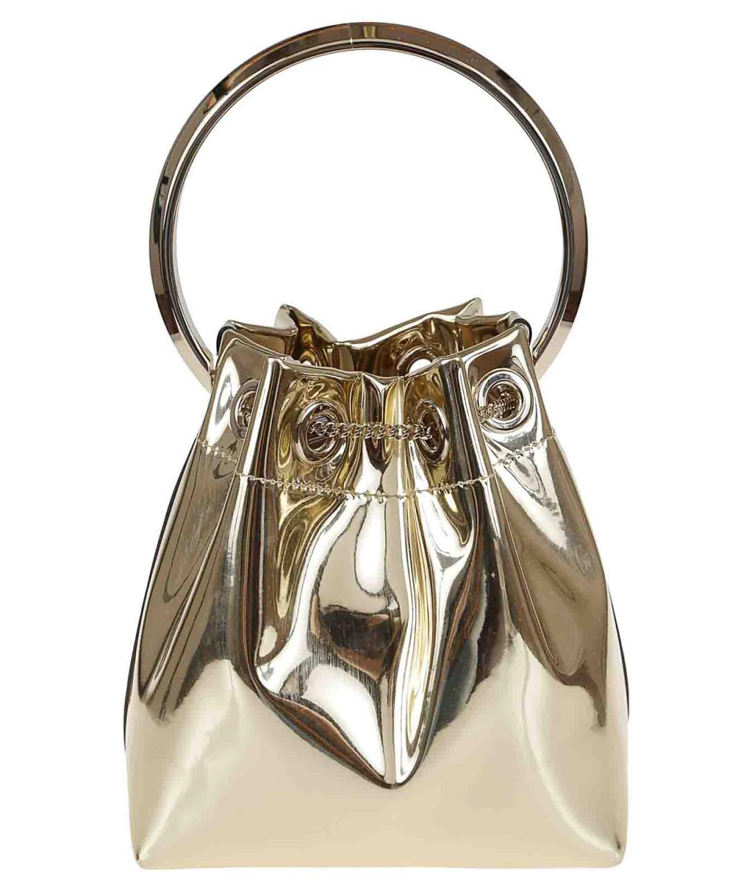 JIMMY CHOO Золотая сумка с короткими ручками, фото 2
