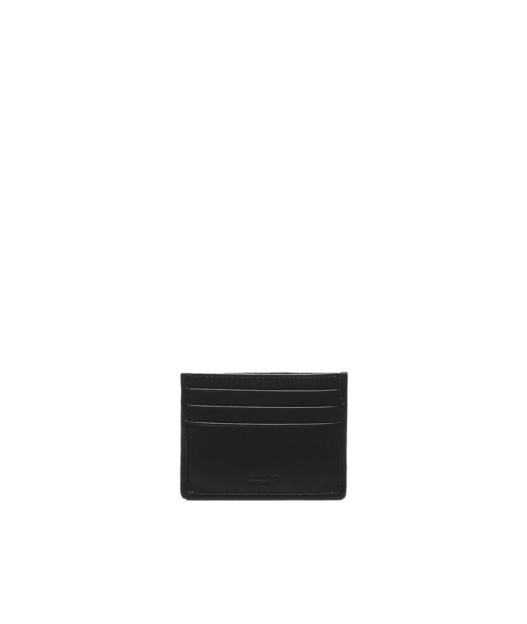 FERRAGAMO Черный кожаный кардхолдер, фото 3