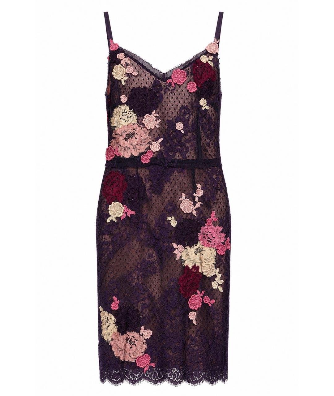 DOLCE&GABBANA Мульти шелковое коктейльное платье, фото 1