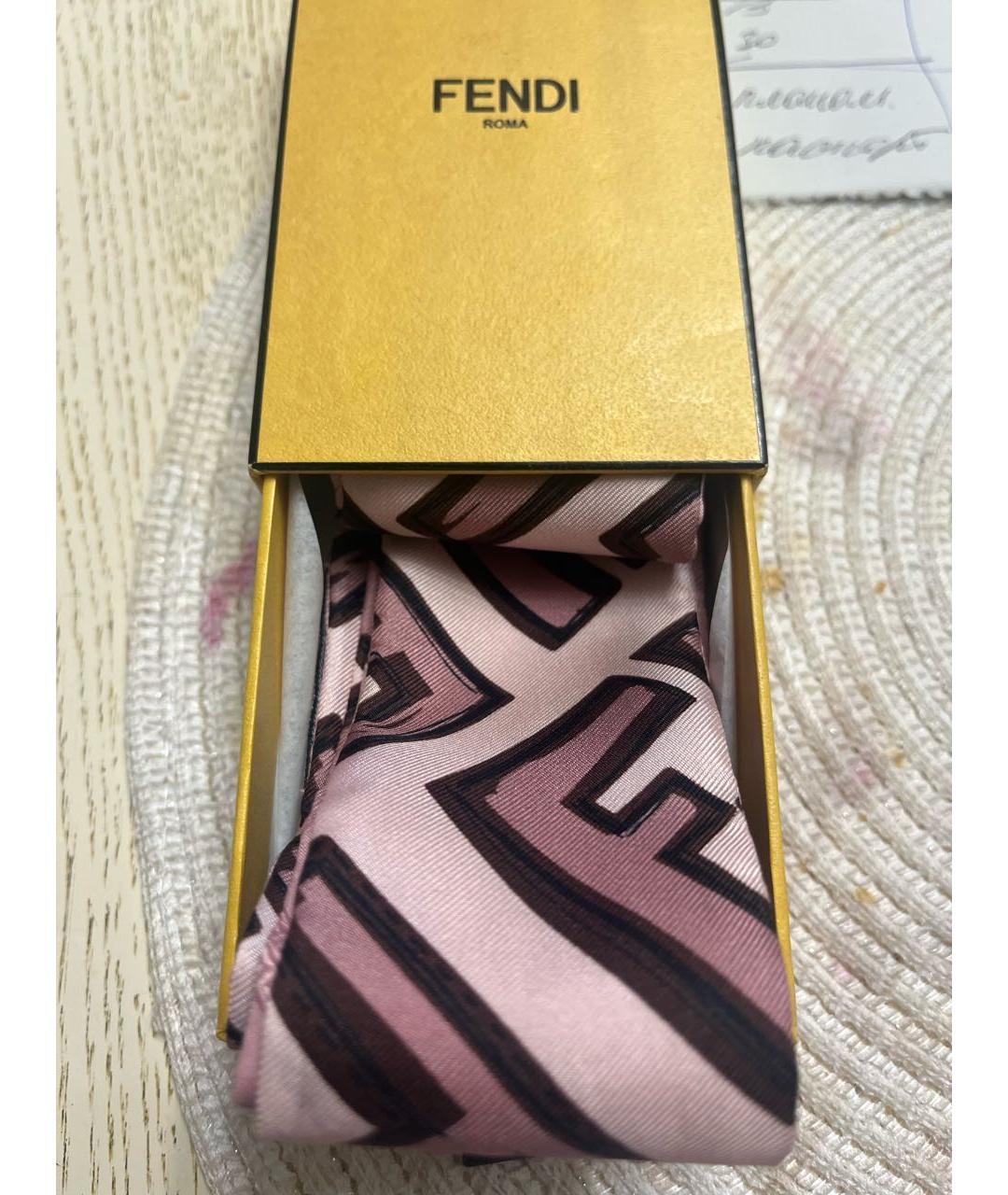 FENDI Розовое шерстяное пальто, фото 8
