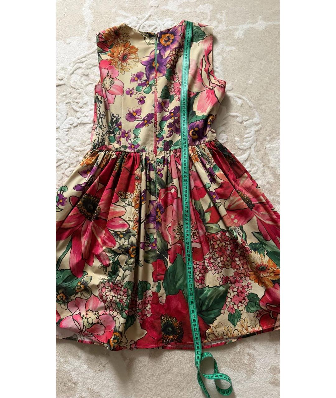 RED VALENTINO Мульти хлопковое повседневное платье, фото 4