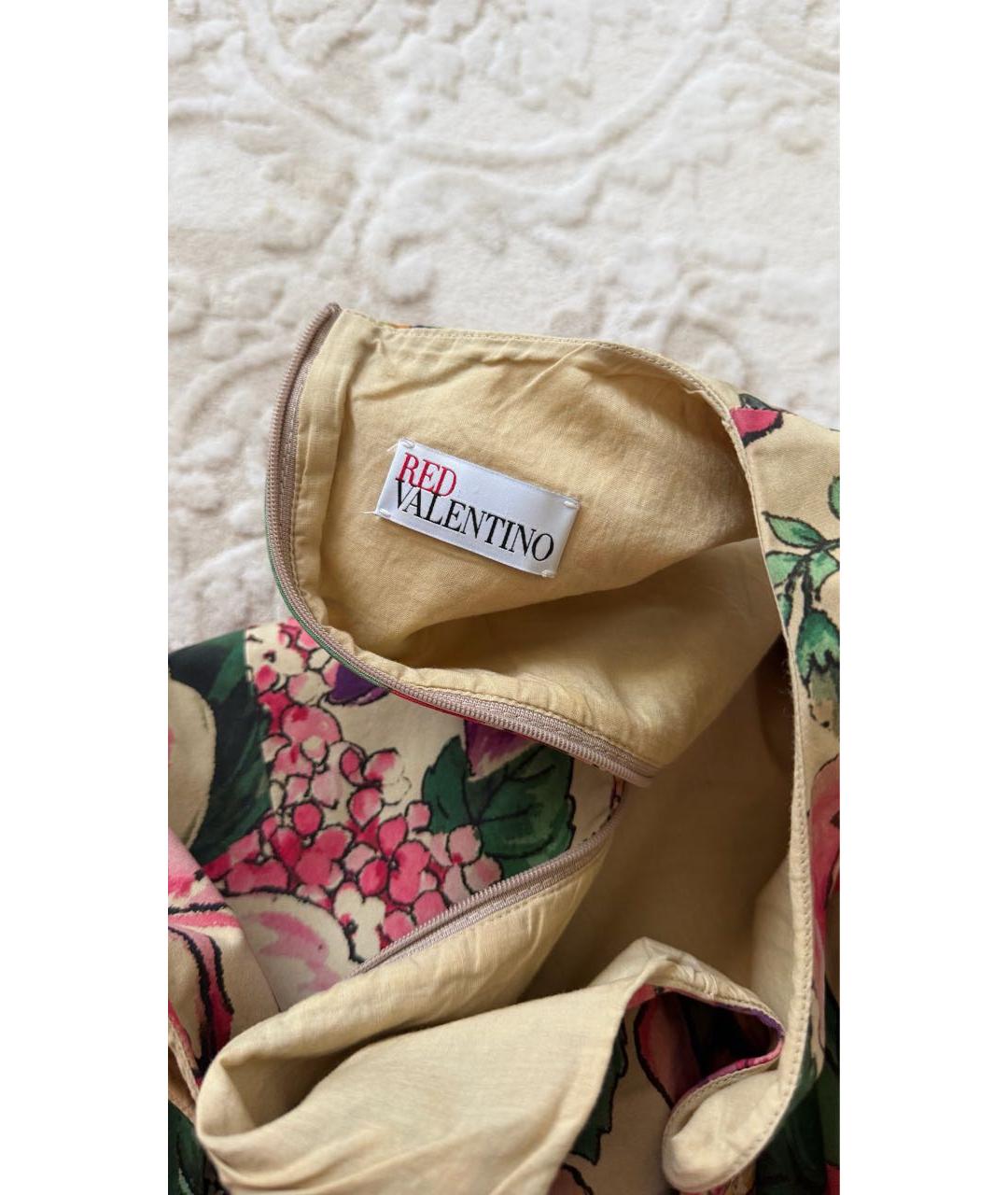 RED VALENTINO Мульти хлопковое повседневное платье, фото 3