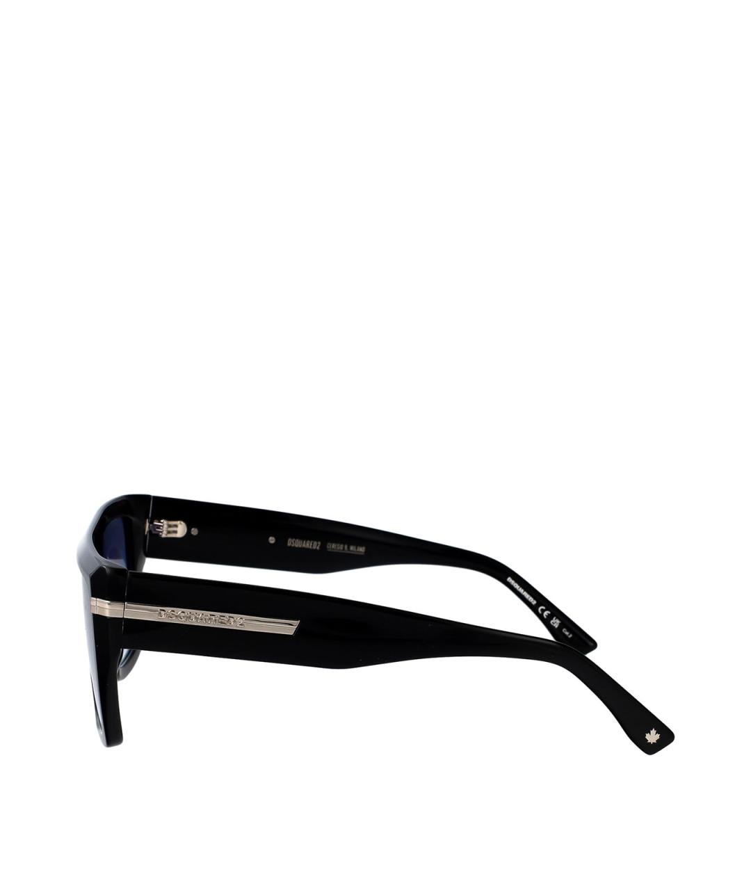 DSQUARED2 Черные пластиковые солнцезащитные очки, фото 3