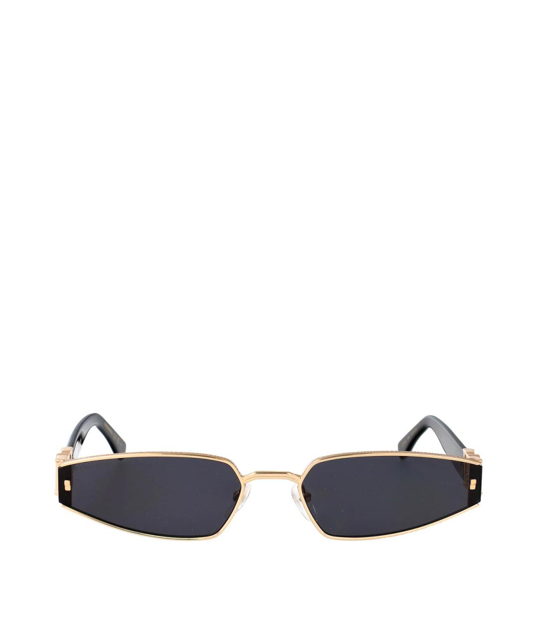 DSQUARED2 Золотые металлические солнцезащитные очки, фото 1